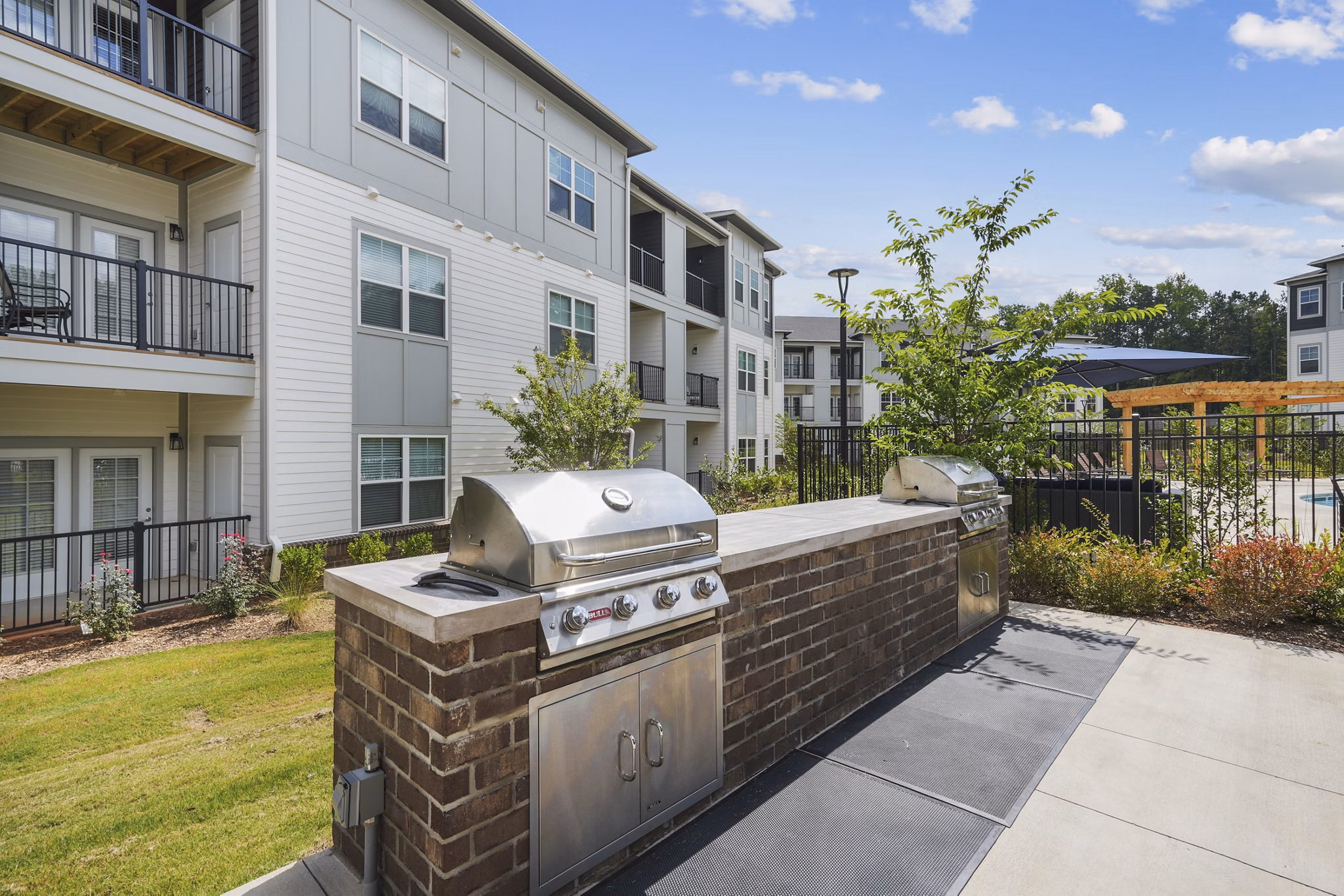 grill area at Parkstone at Indian Land Apartments 