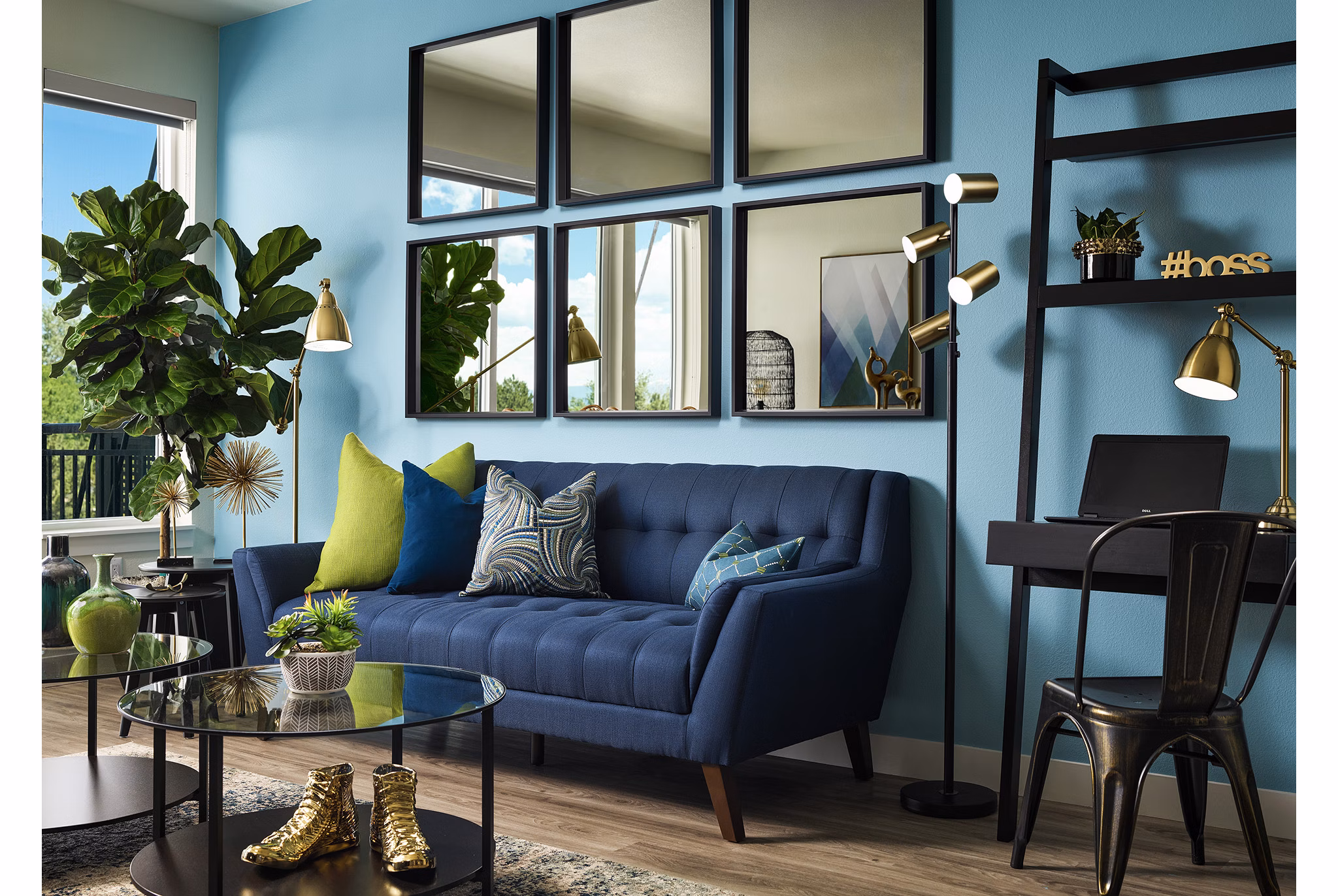 living room at Tangent Apartments 