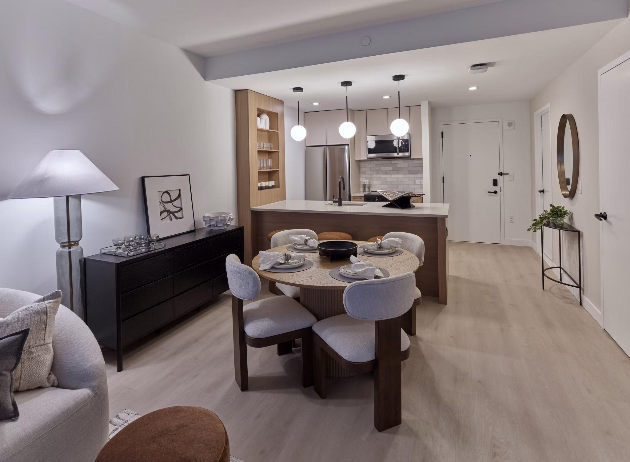 living room at The Greyson Apartments 