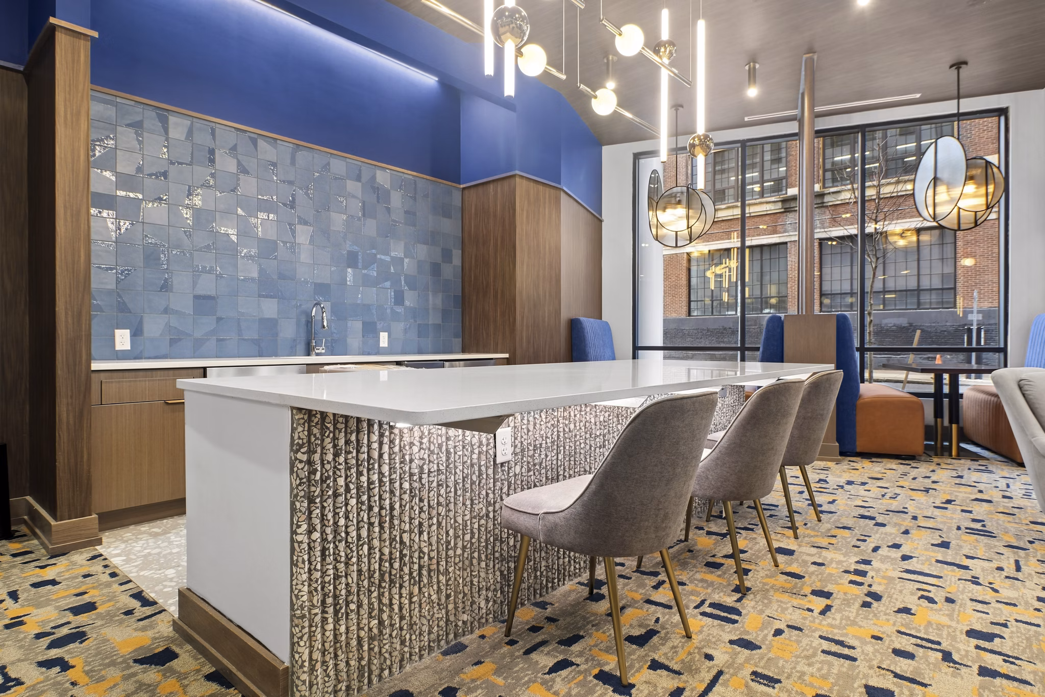 clubhouse at Via Callowhill Apartments