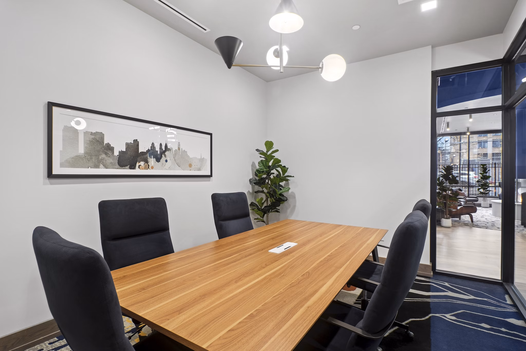 clubhouse at Via Callowhill Apartments