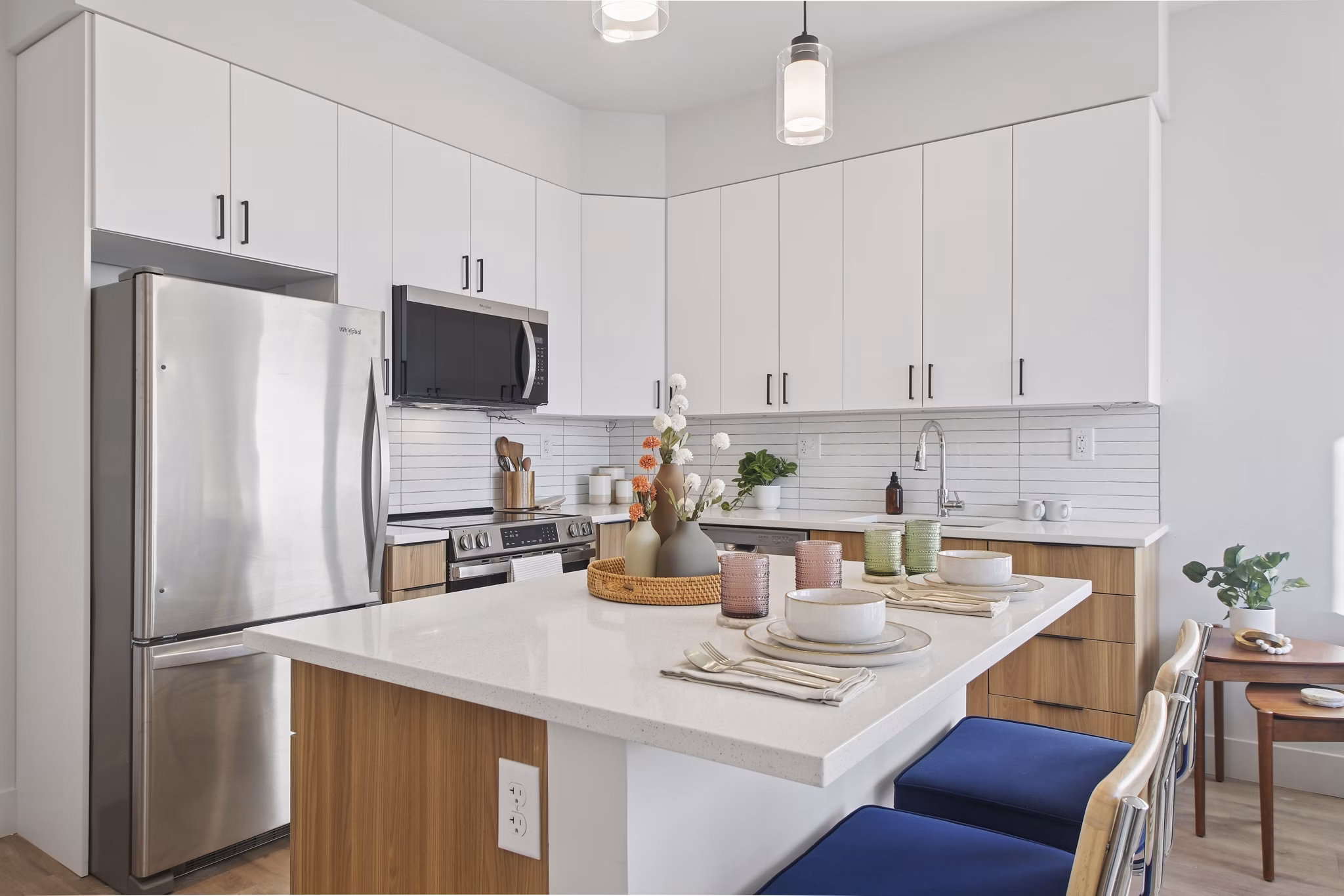 kitchen at Via Callowhill Apartments