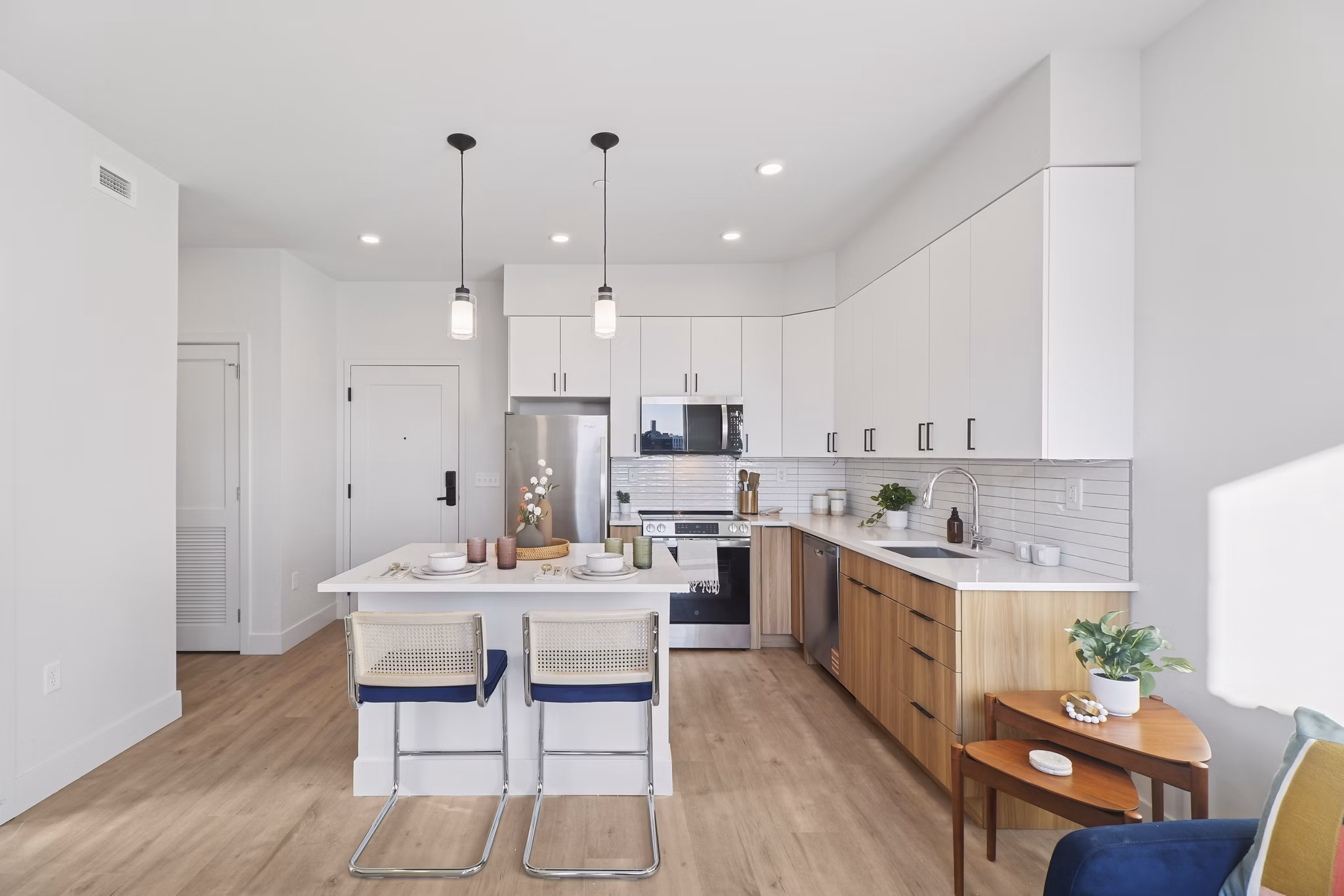 kitchen at Via Callowhill Apartments