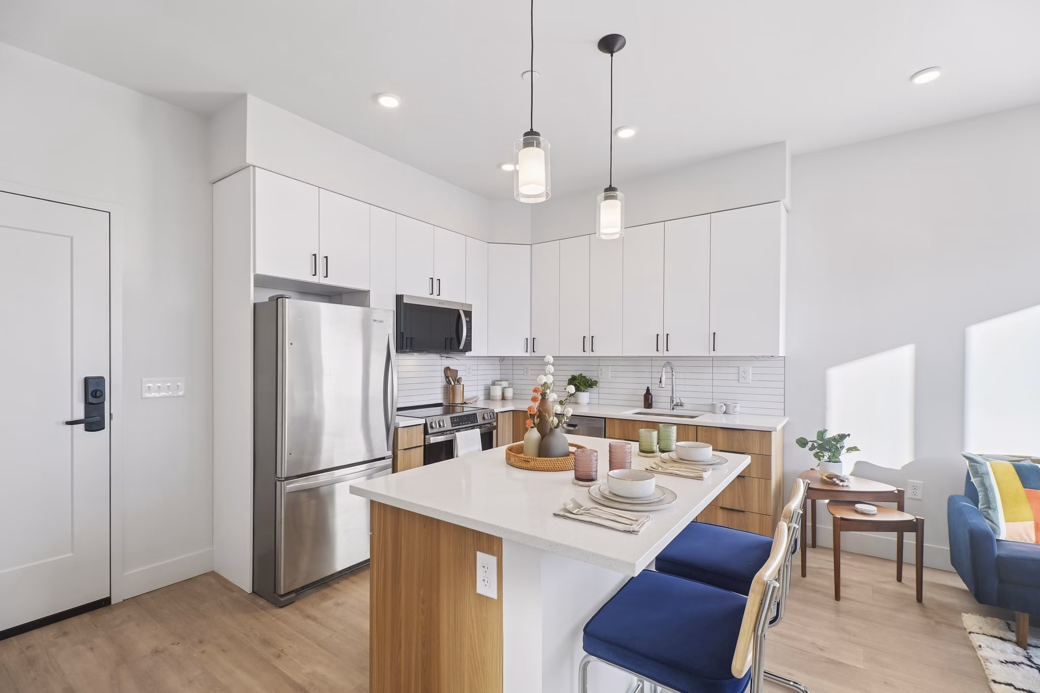 kitchen at Via Callowhill Apartments