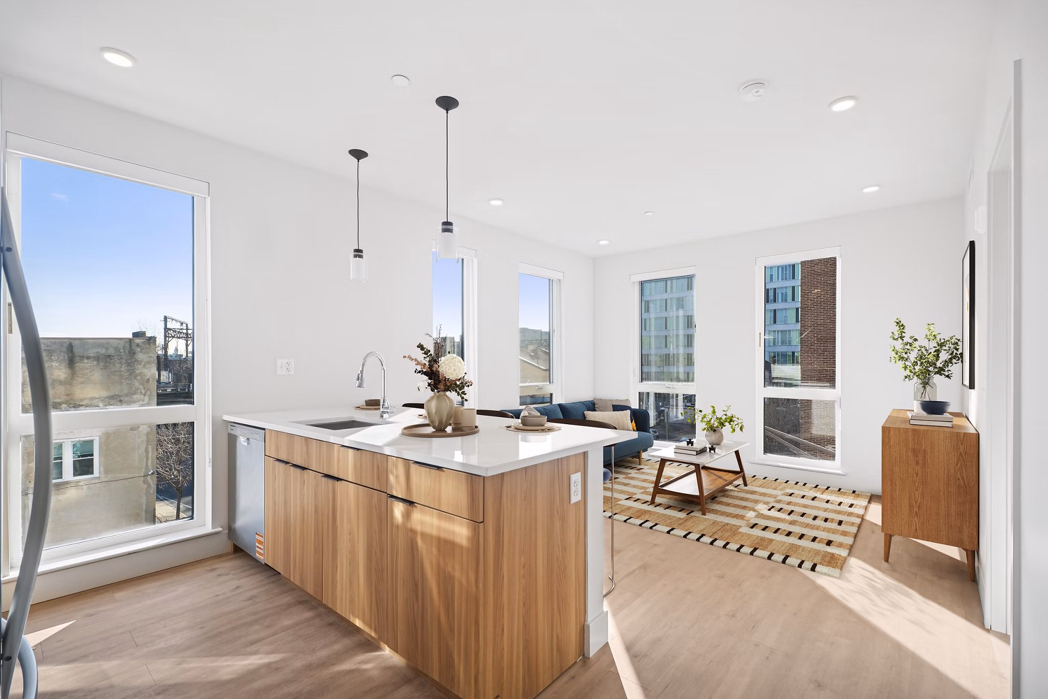 kitchen at Via Callowhill Apartments