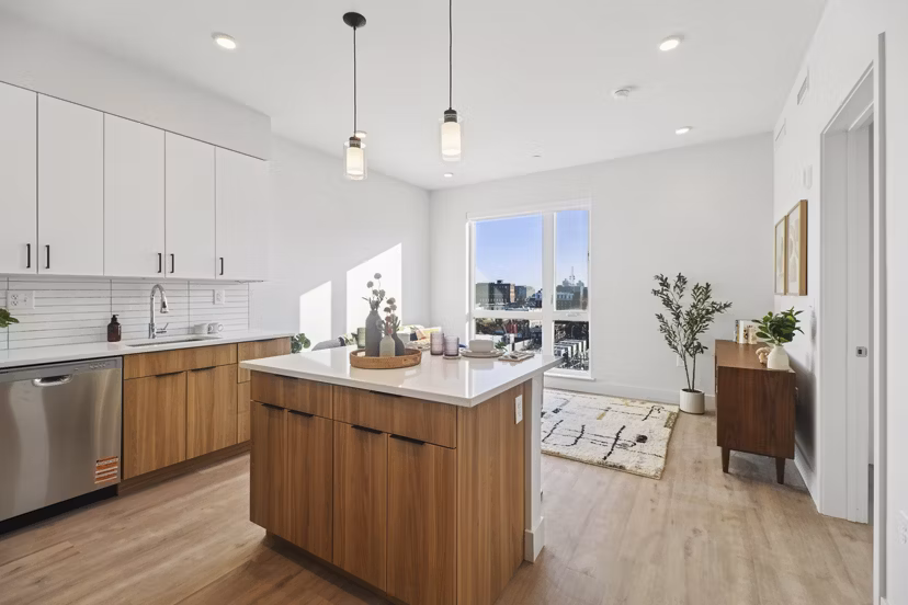 kitchen at Via Callowhill Apartments