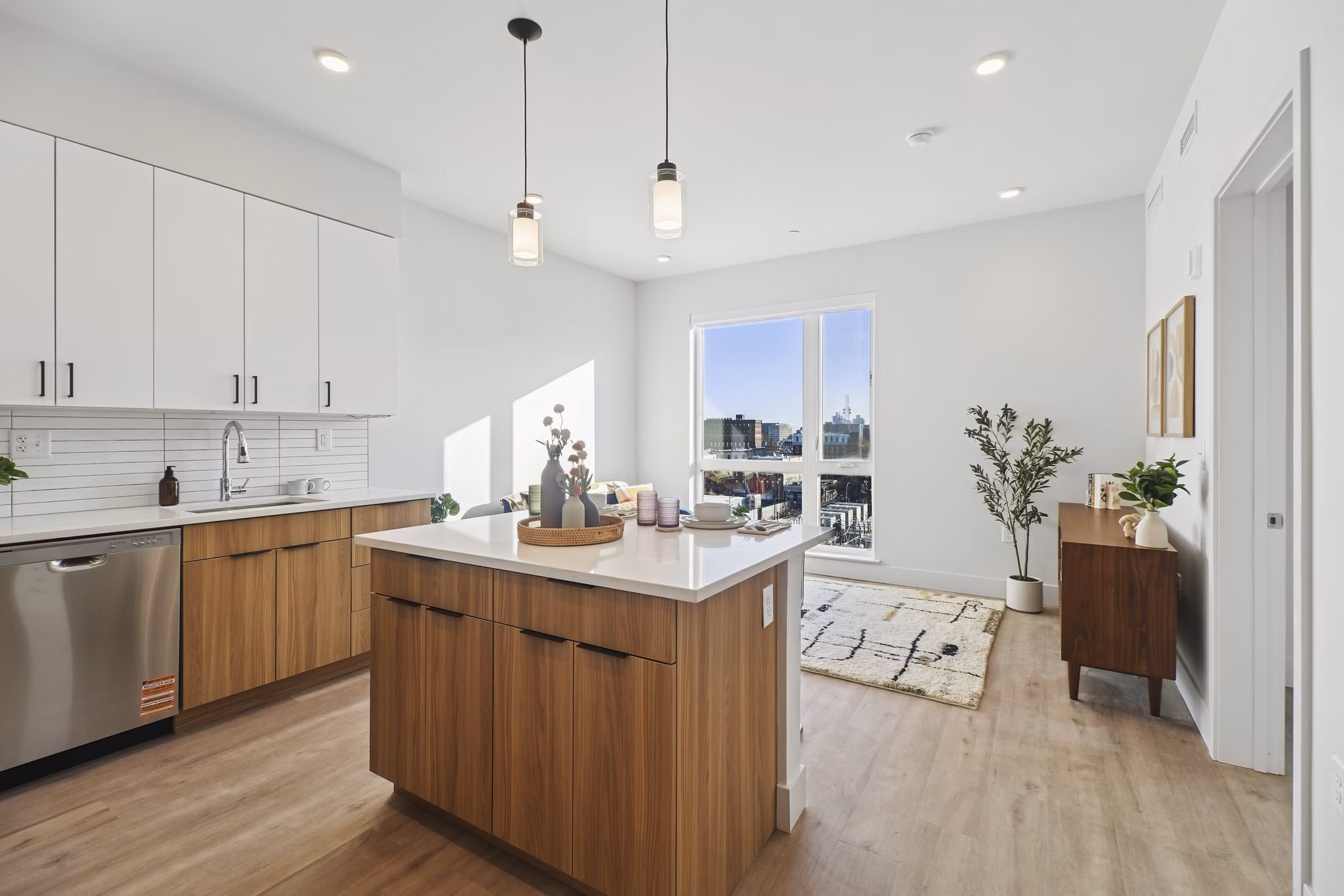 kitchen at Via Callowhill Apartments