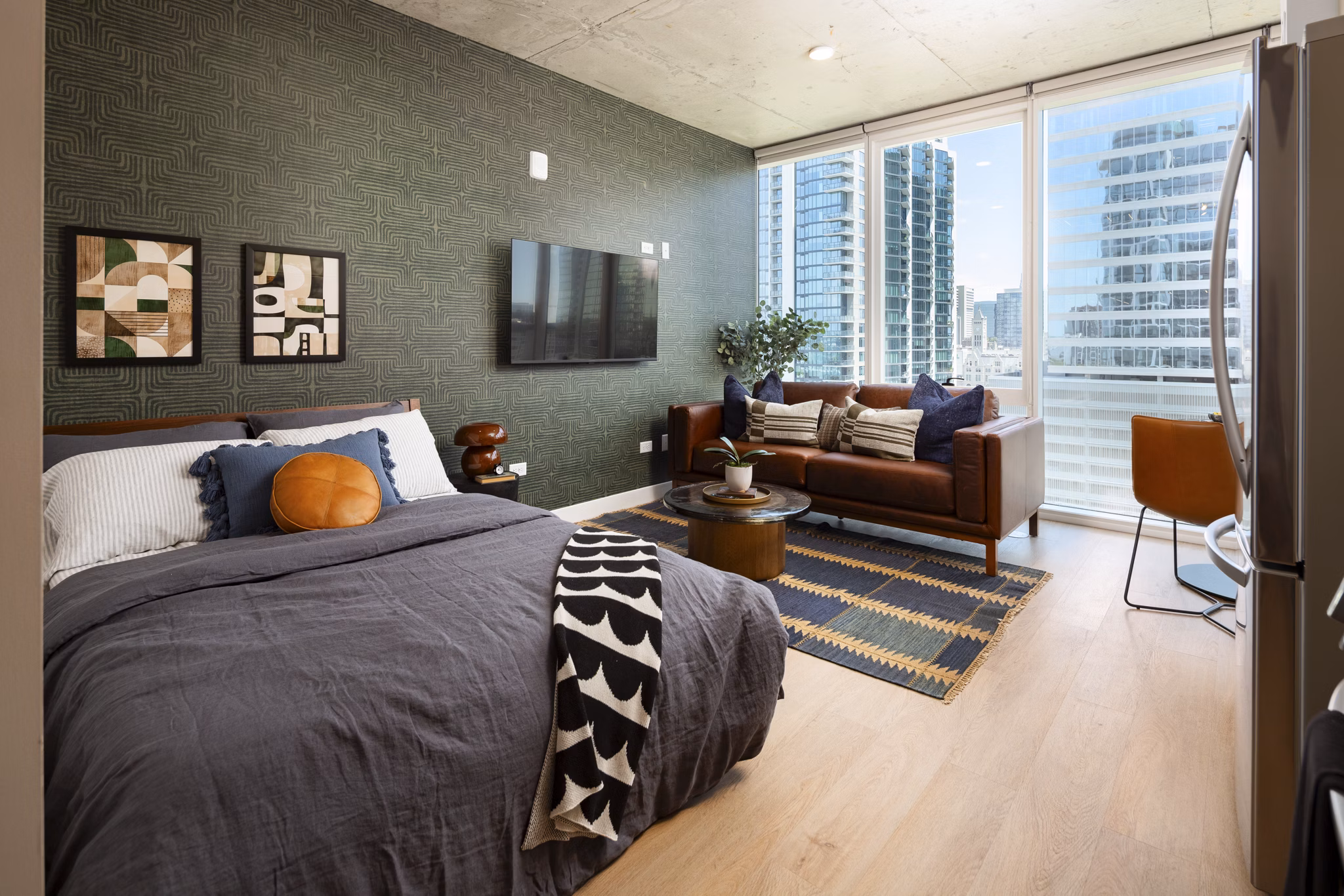bedroom at Albion in the Gulch Apartments 