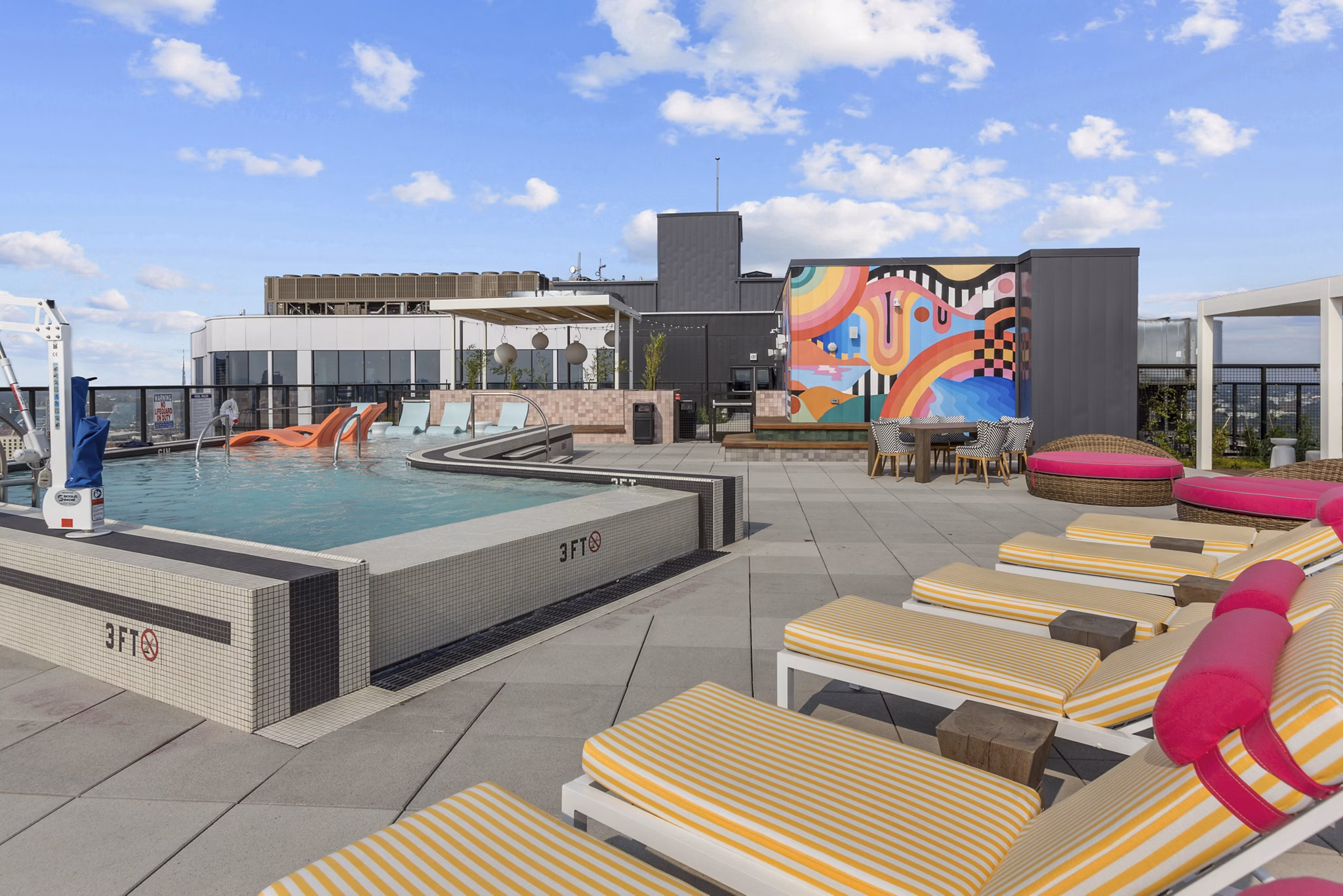 pool at Albion in the Gulch Apartments