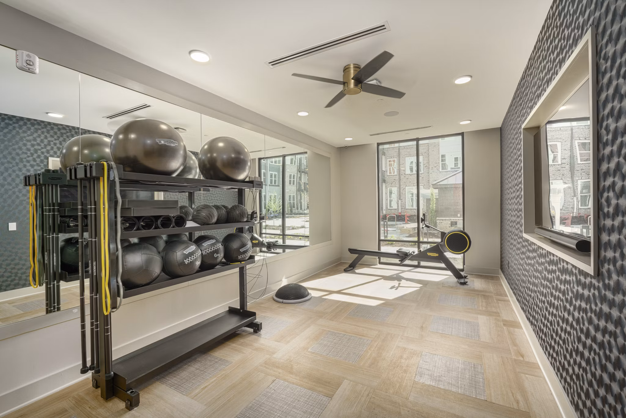 fitness center at The Signal at Medallion Park Apartments