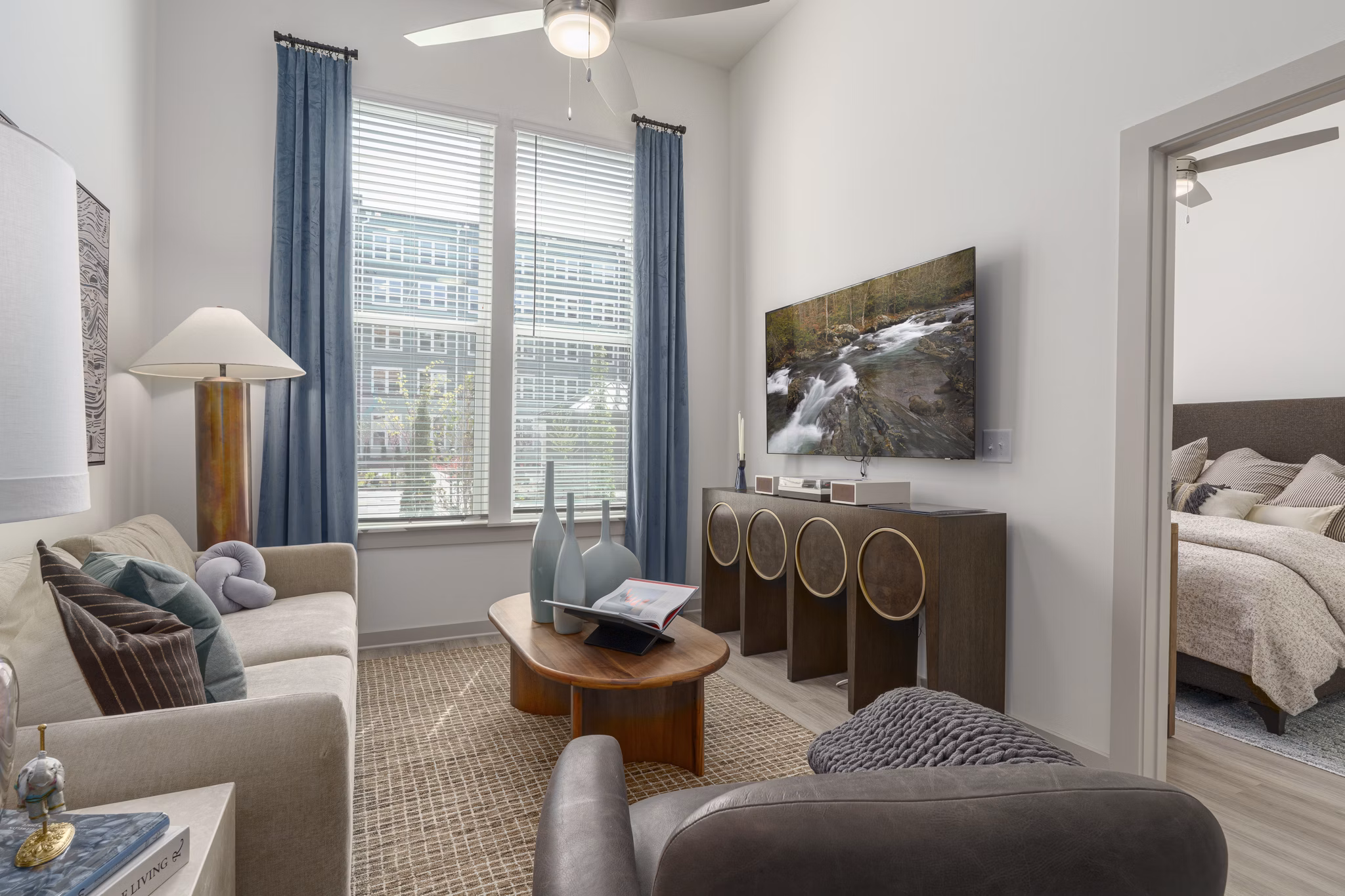 LIVING ROOM at Signal at Medallion Park Apartments