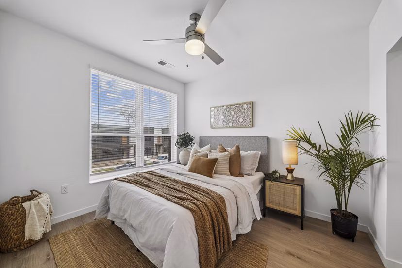 bedroom at The Duncan Apartments 