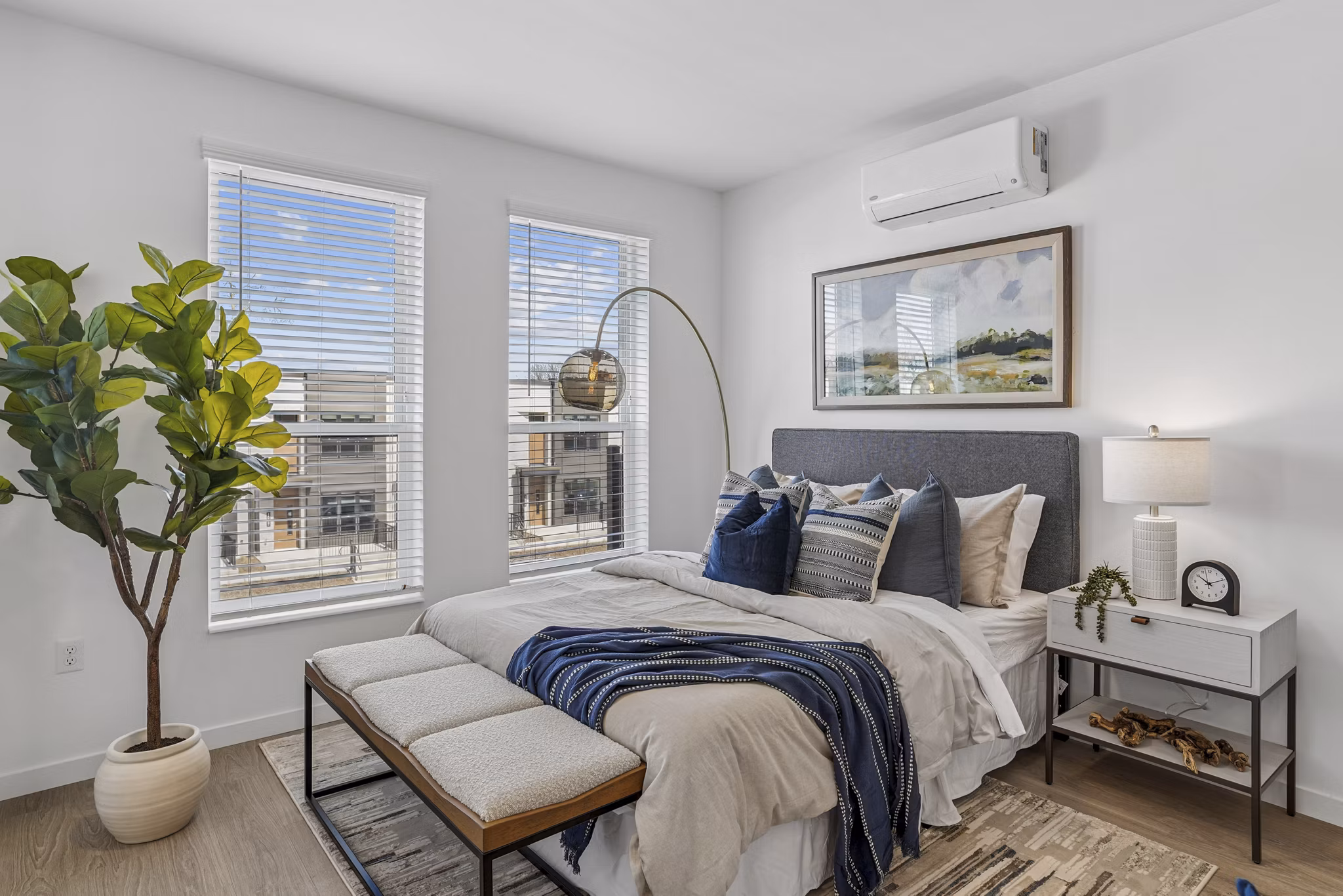 bedroom at The Duncan Apartments