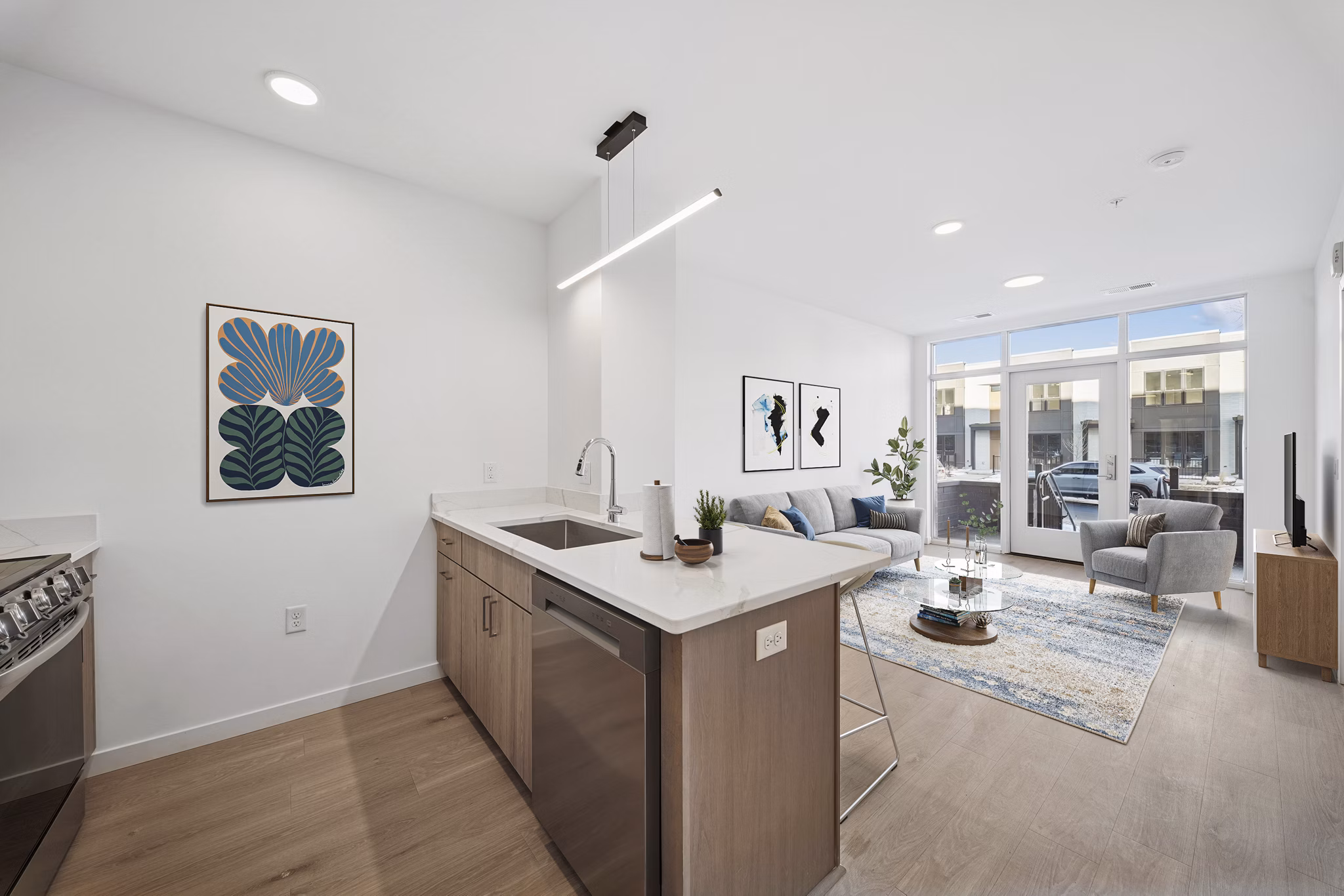 kitchen at The Duncan Apartments