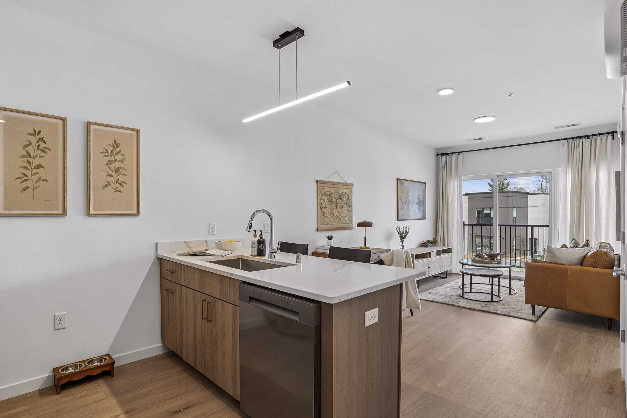 kitchen at The Duncan Apartments
