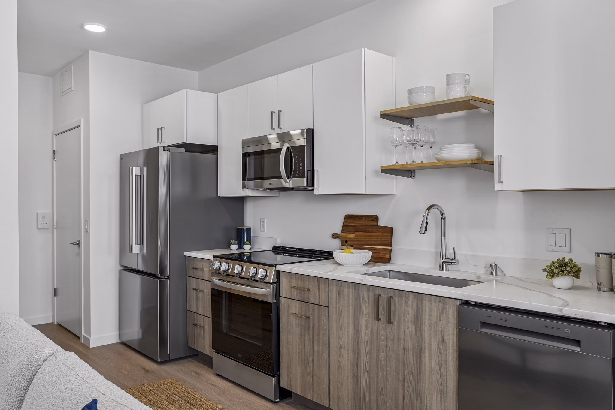 kitchen at The Duncan Apartments