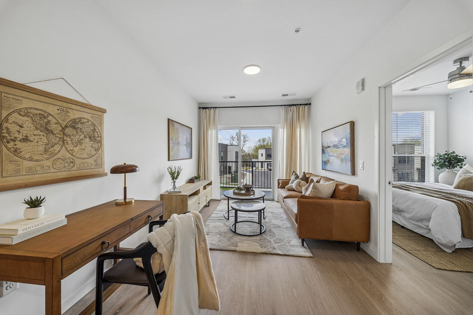 living room at The Duncan Apartments