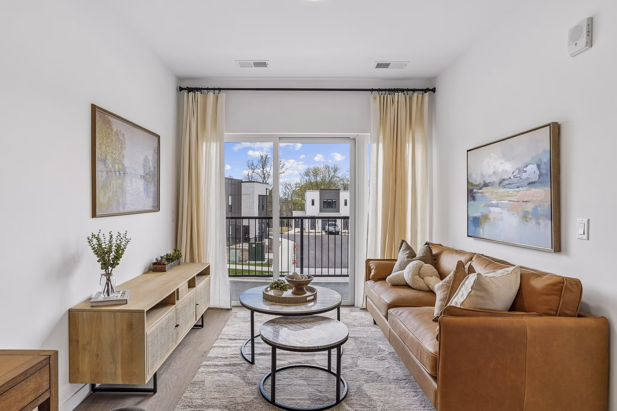 living room at The Duncan Apartments