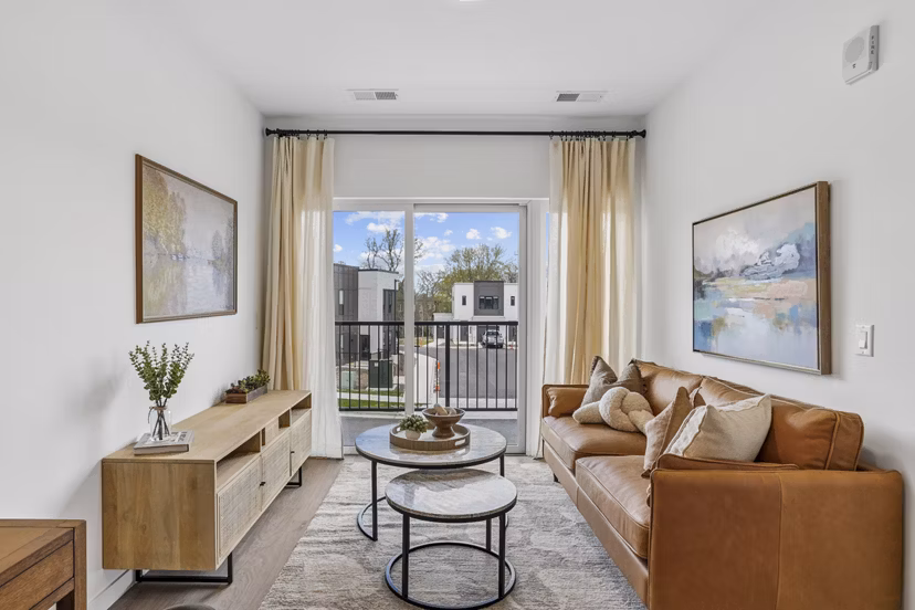 living room at The Duncan Apartments 