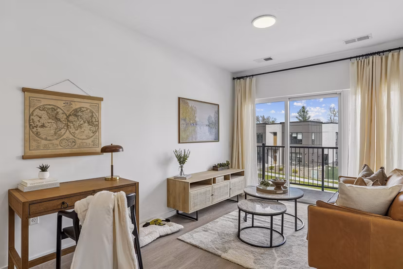 living room at The Duncan Apartments 