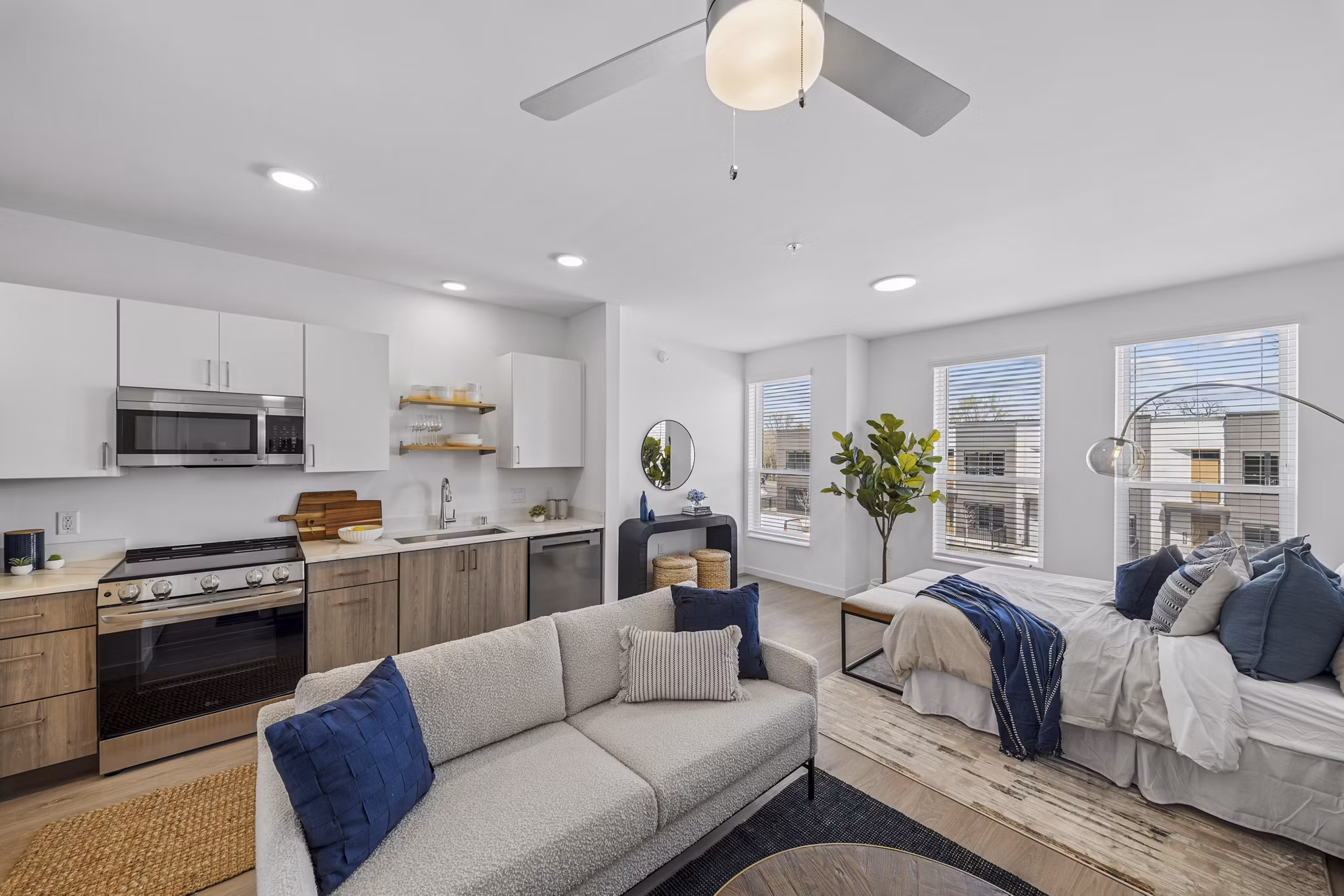 living room at The Duncan Apartments