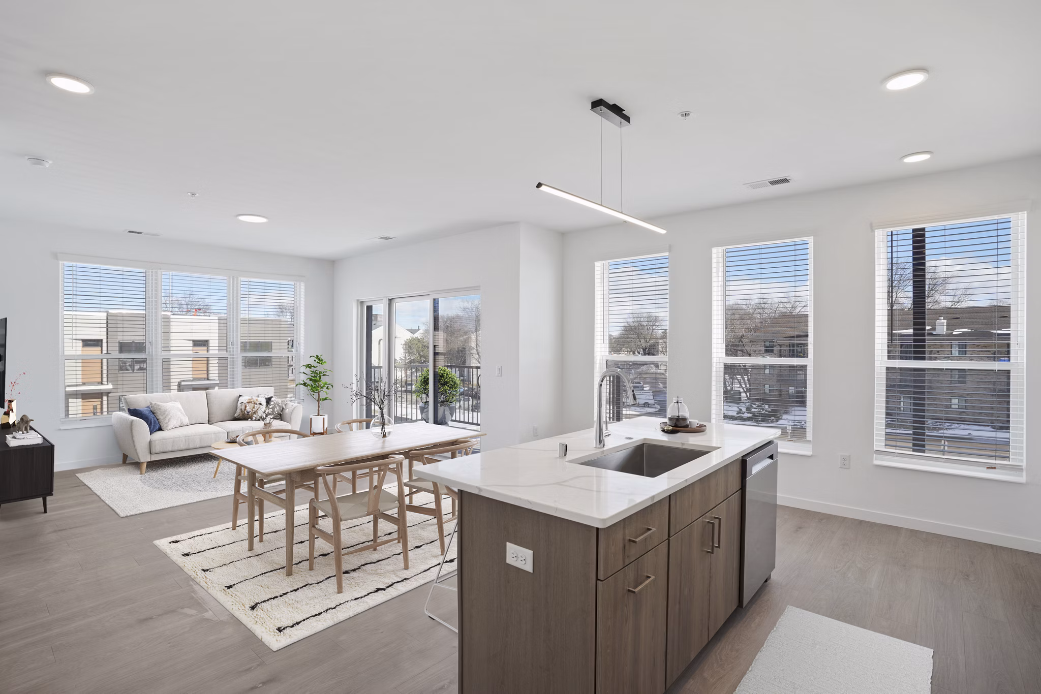 living room at The Duncan Apartments