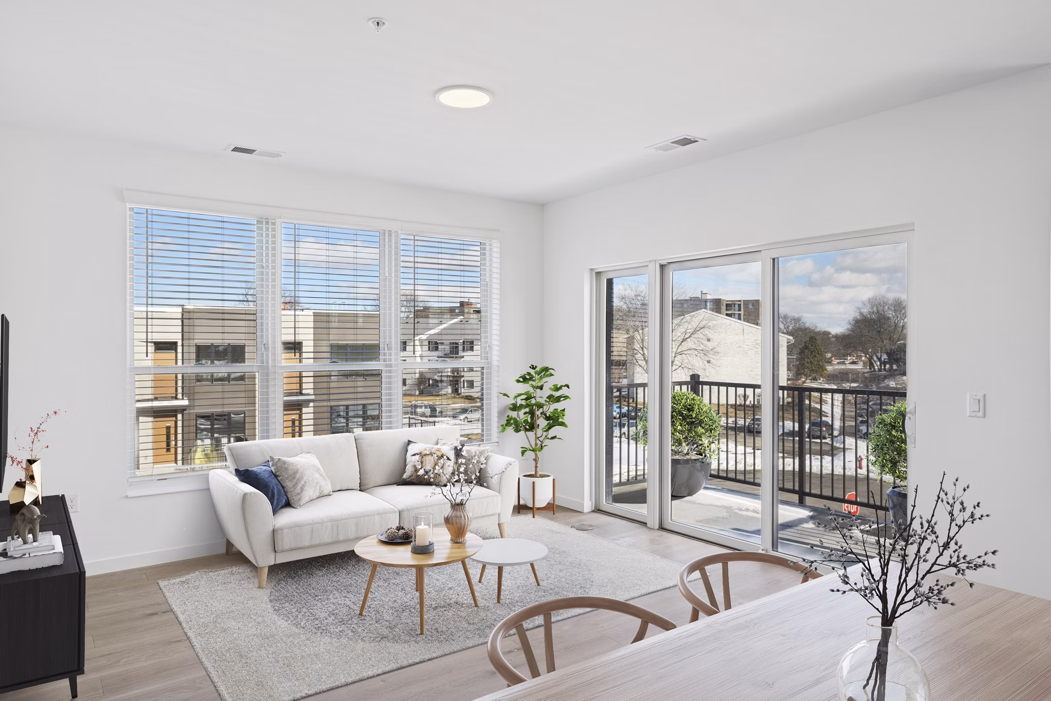 living room at The Duncan Apartments