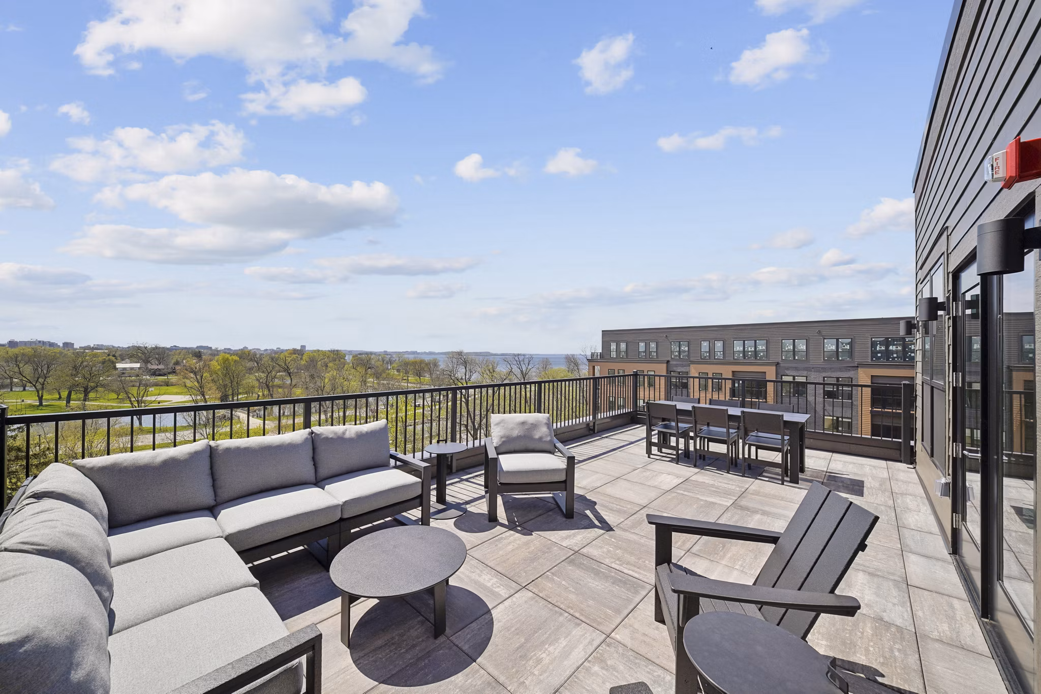 patio at The Duncan Apartments