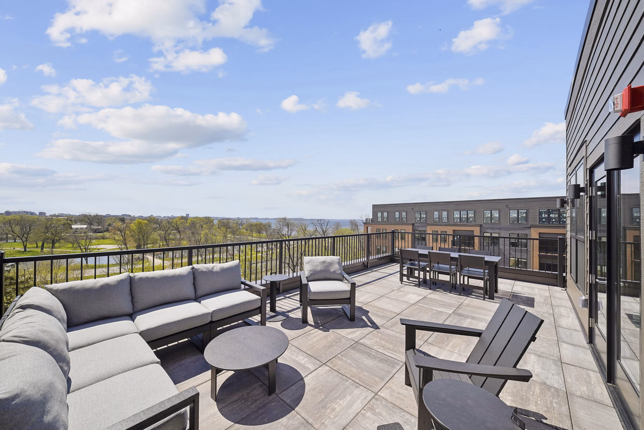 patio at The Duncan Apartments