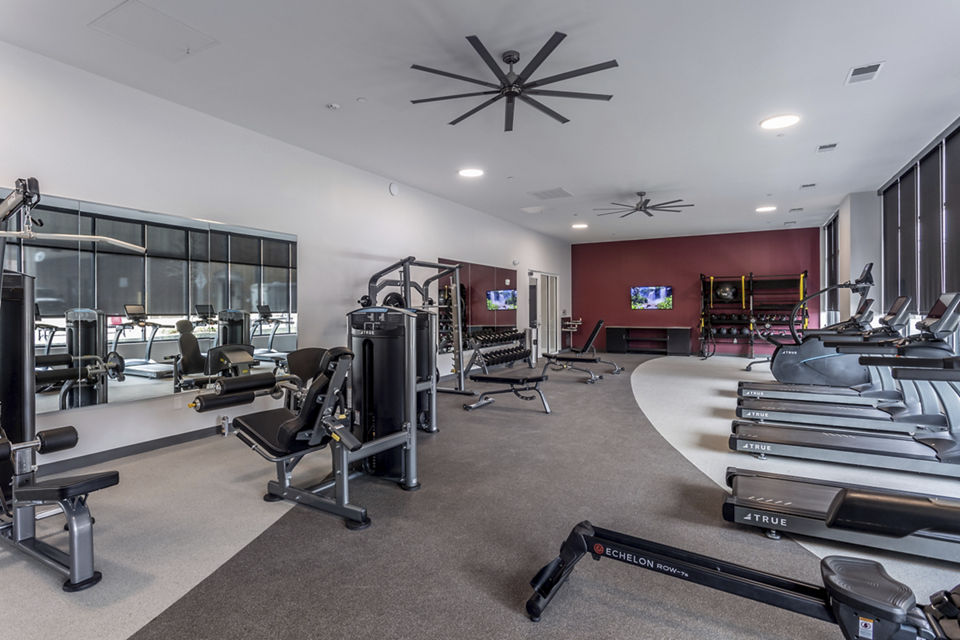 fitness center at Centro at Pine Nash Apartments 