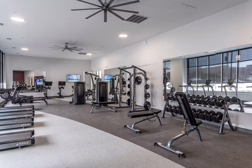 fitness center at Centro at Pine Nash Apartments 