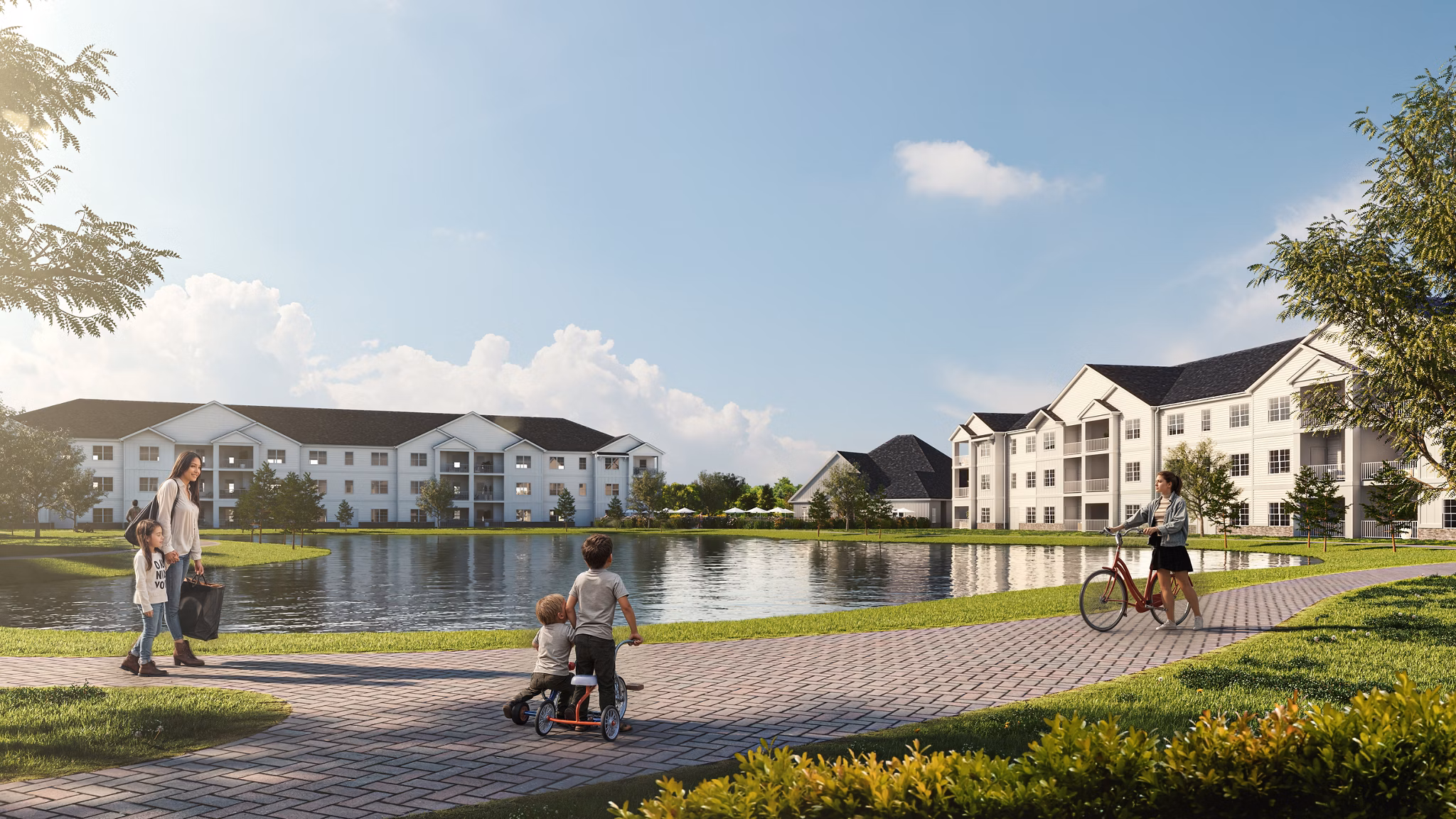 rendering at Lakeview Terrace Apartments