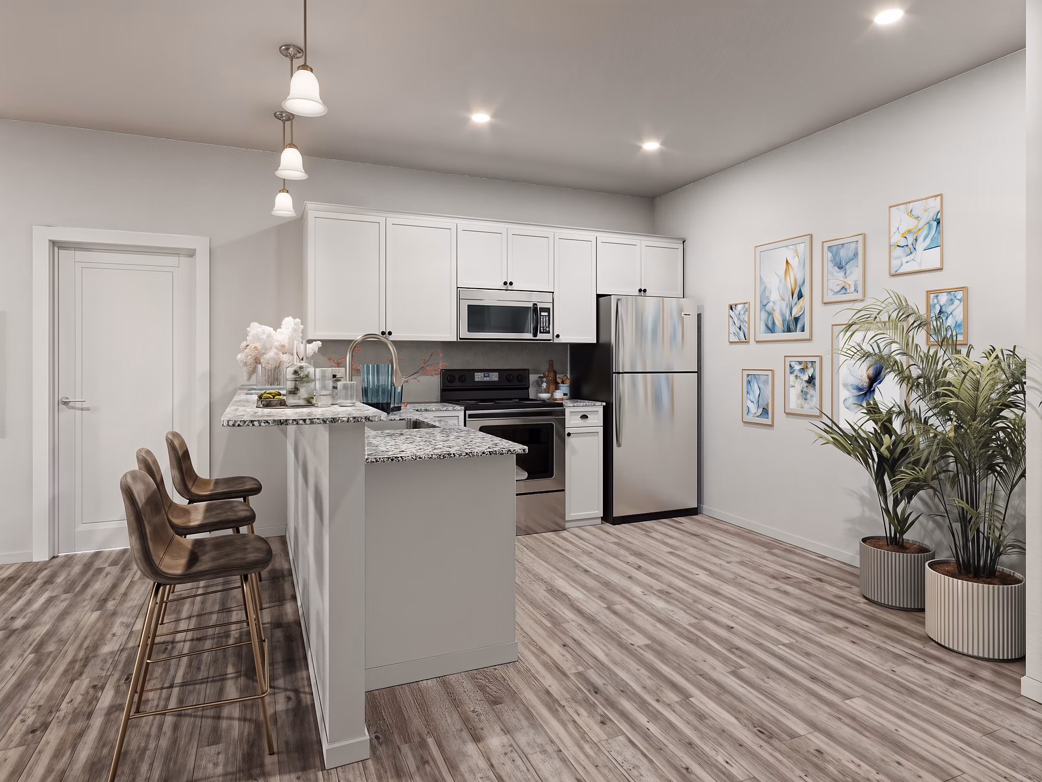 rendering at Lakeview Terrace Apartments
