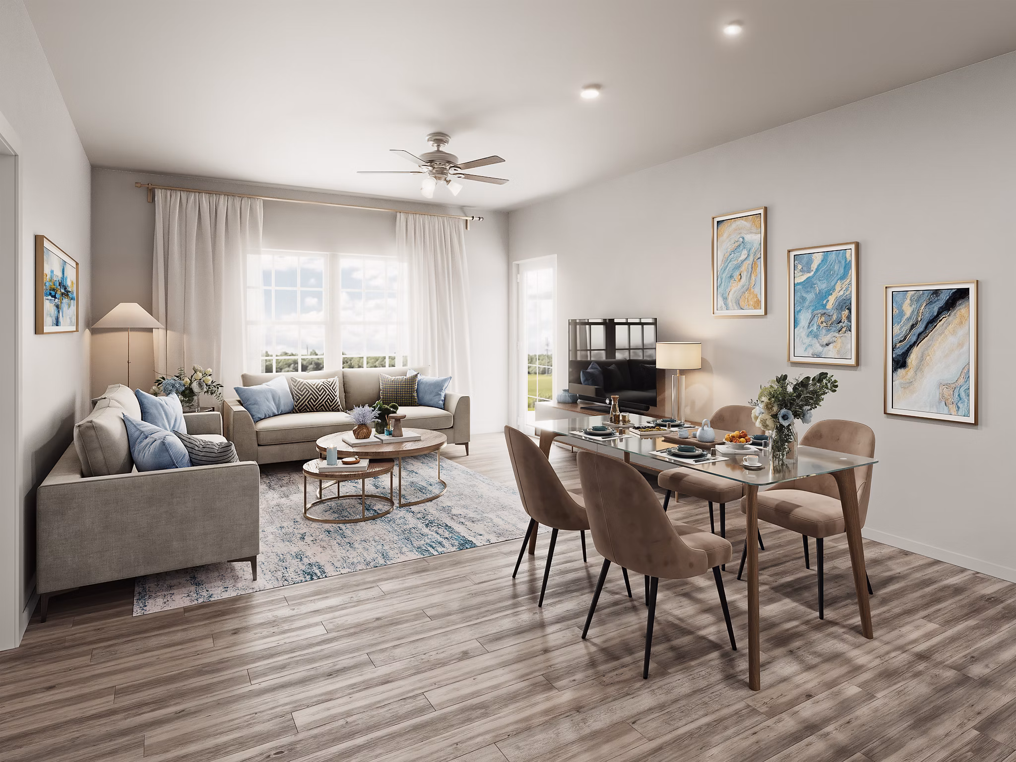 rendering at Lakeview Terrace Apartments