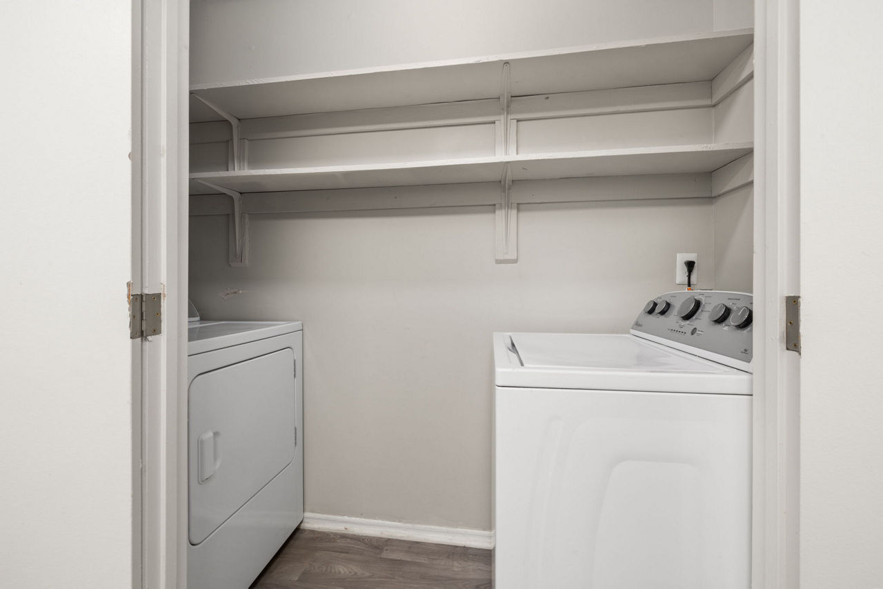 Laundry room at North Oaks Landing