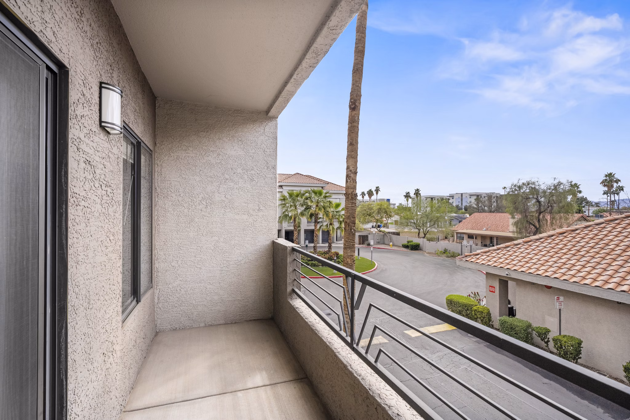 patio at Konrad Apartments