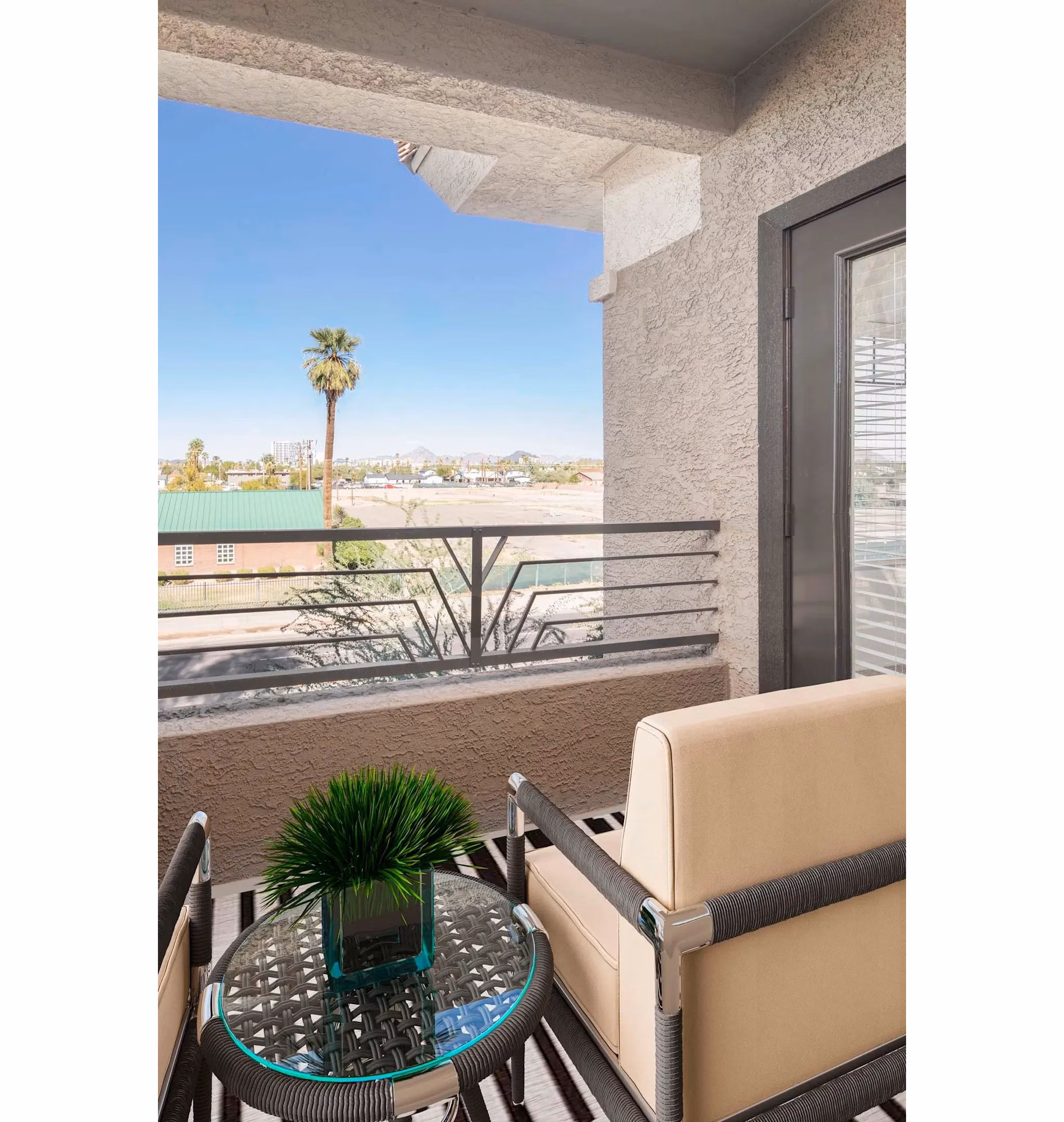 patio at Konrad Apartments