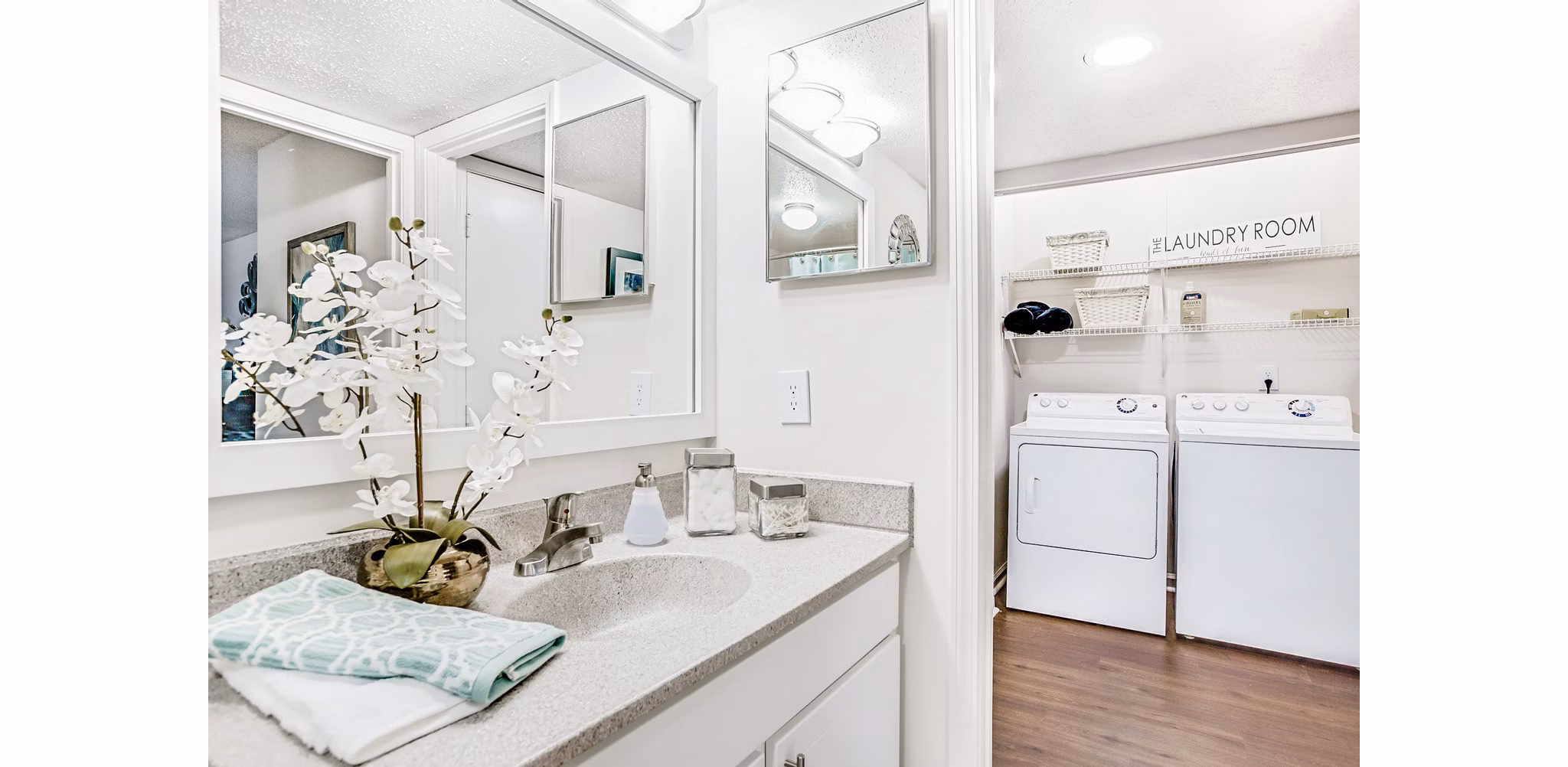 bathroom at The Brook Apartments