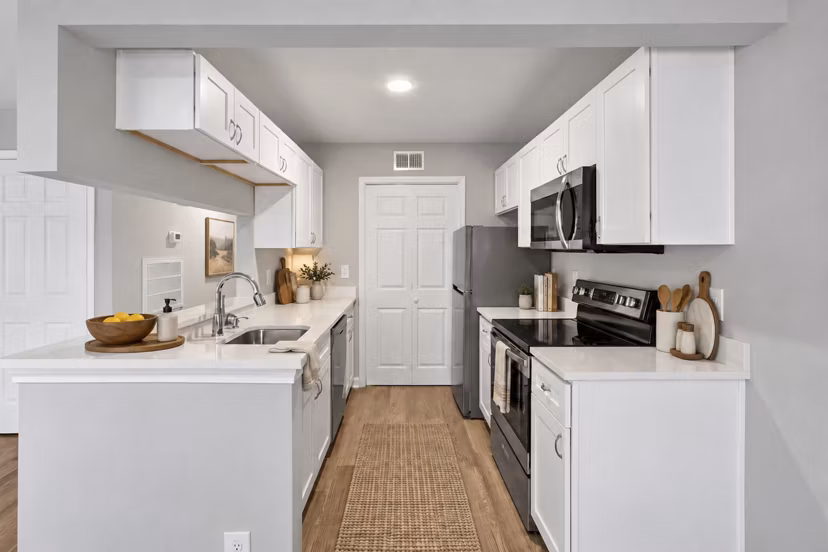 kitchen at The Brook Apartments