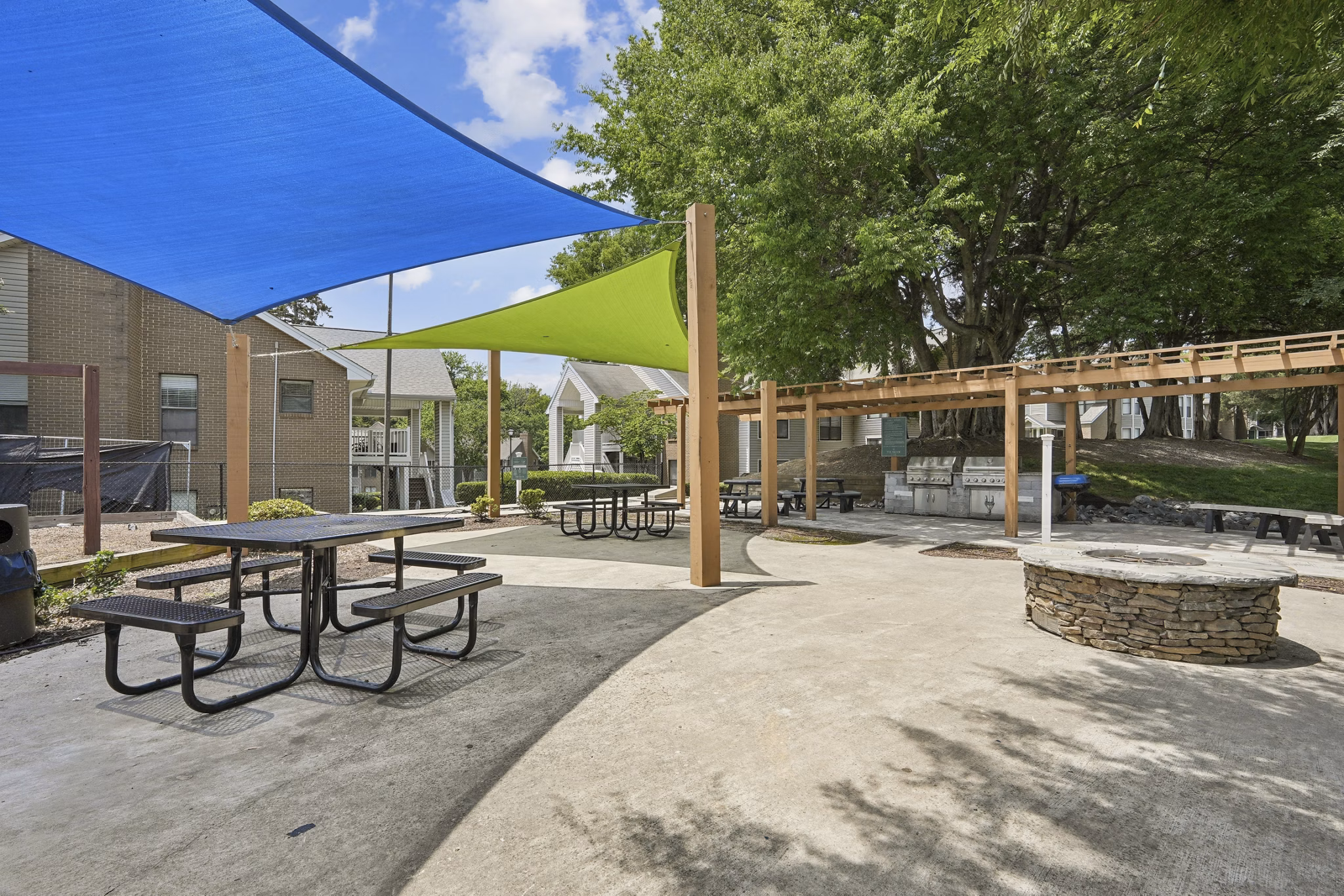 Patio at The Brook Apartments