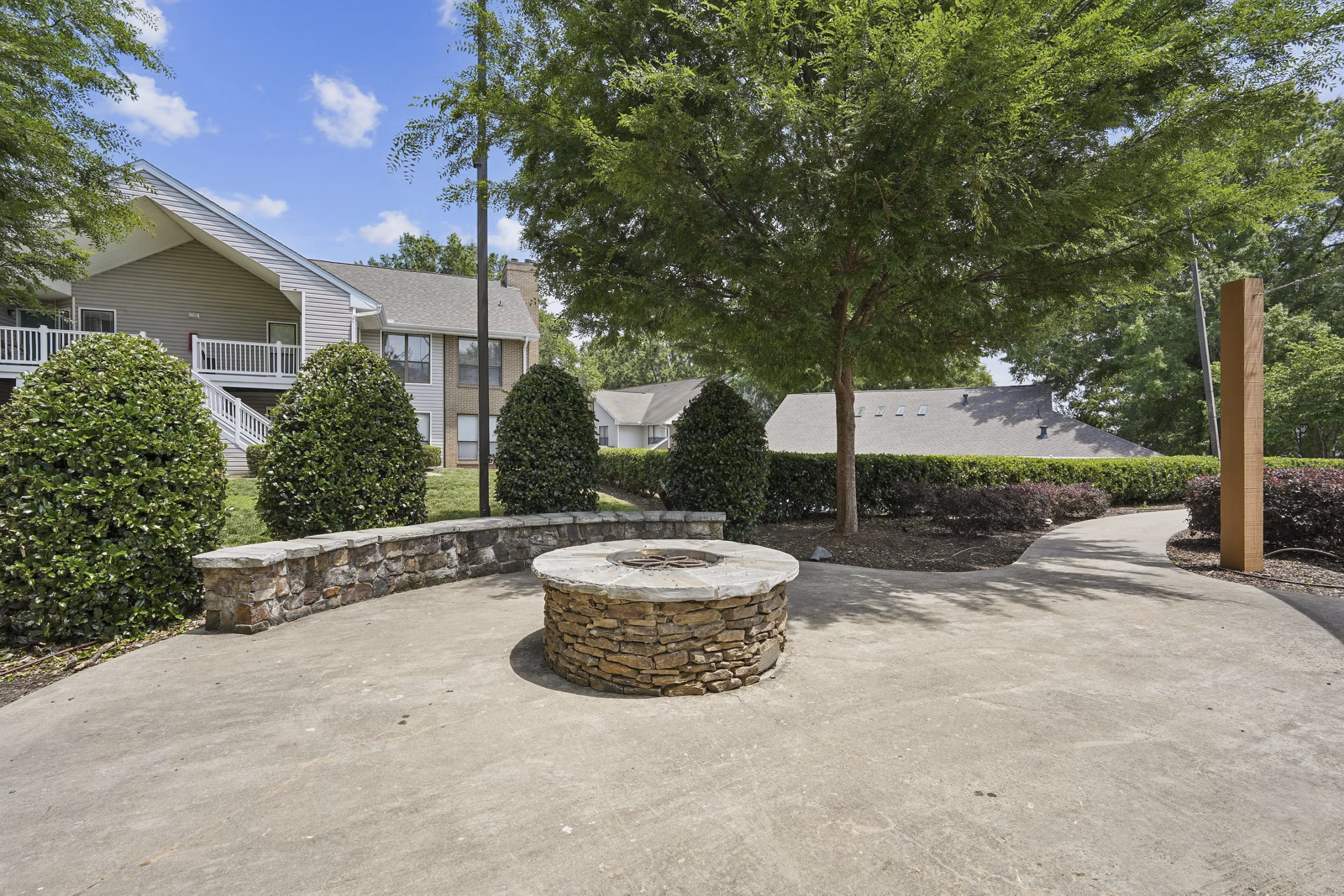 Patio at The Brook Apartments