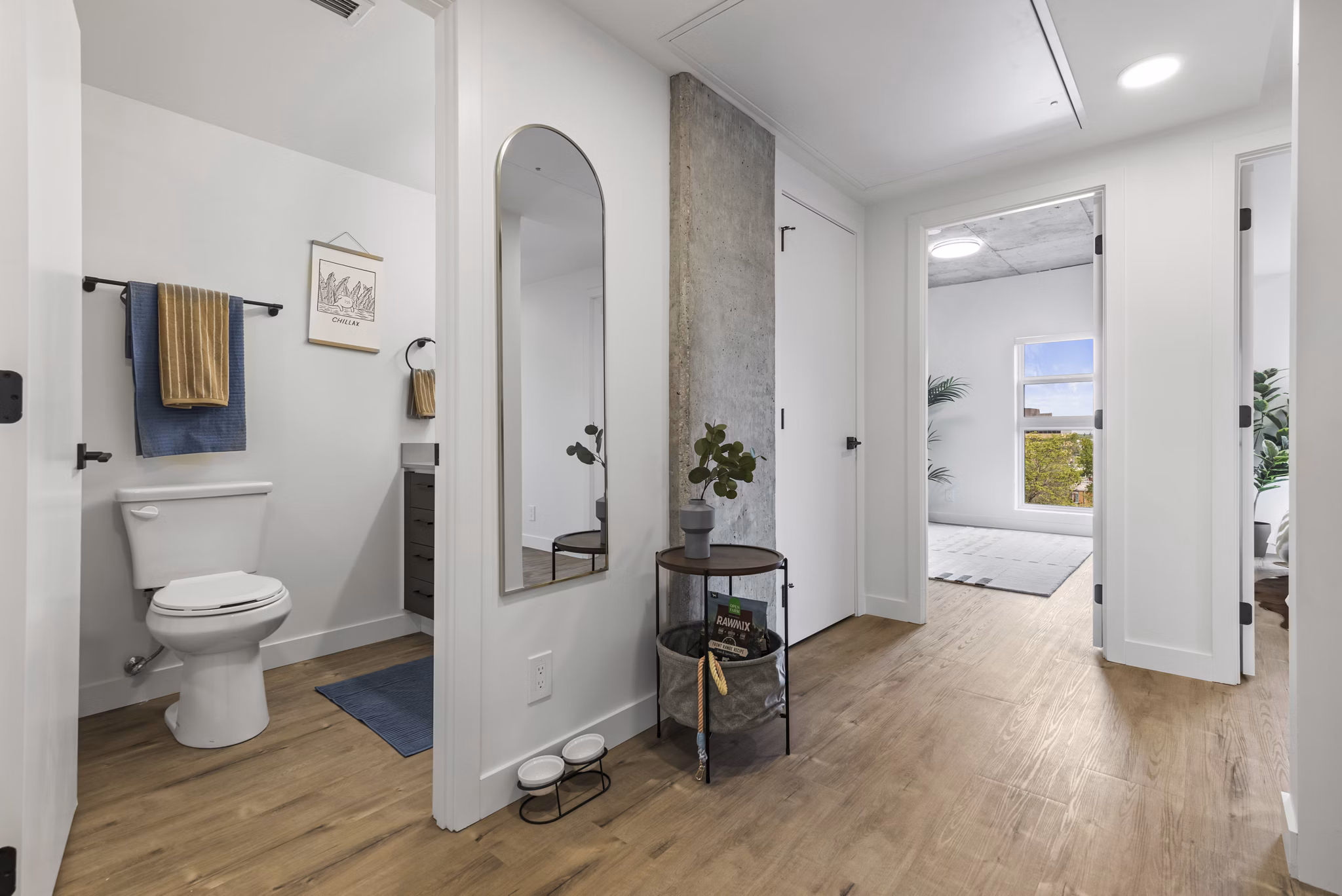 hallway at Mercury Block Apartments