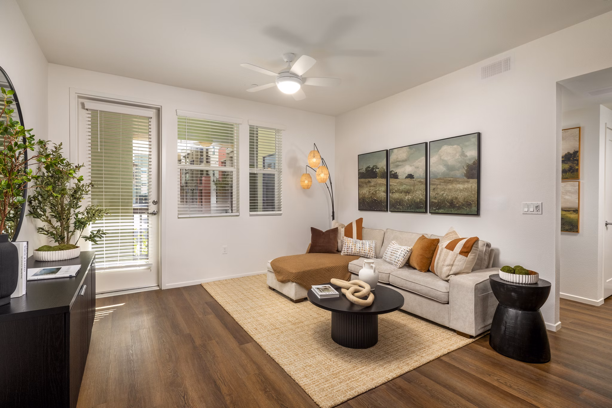 living room at Terra Vista at Tejon Ranch Apartments
