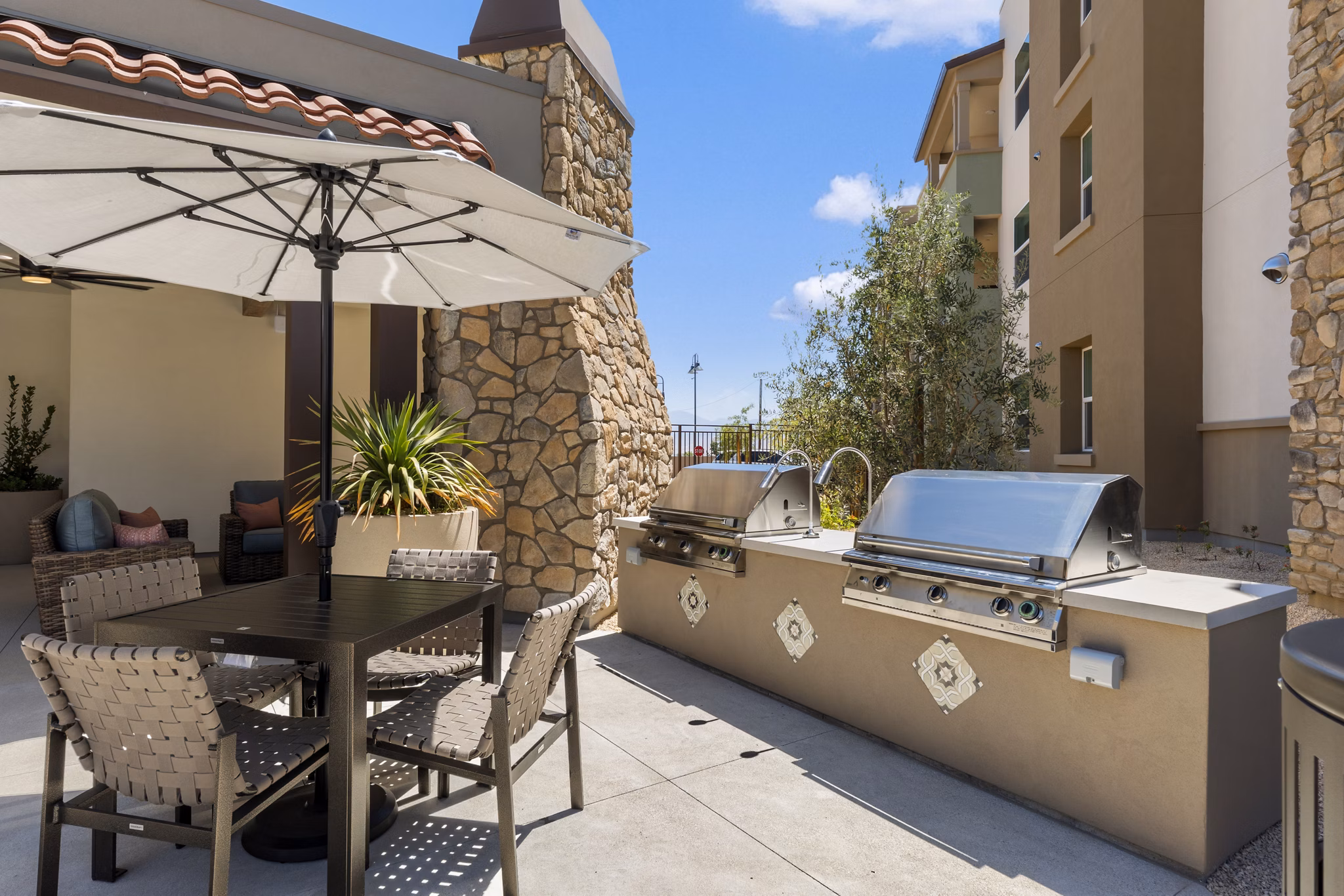 patio at Terra Vista at Tejon Ranch Apartments