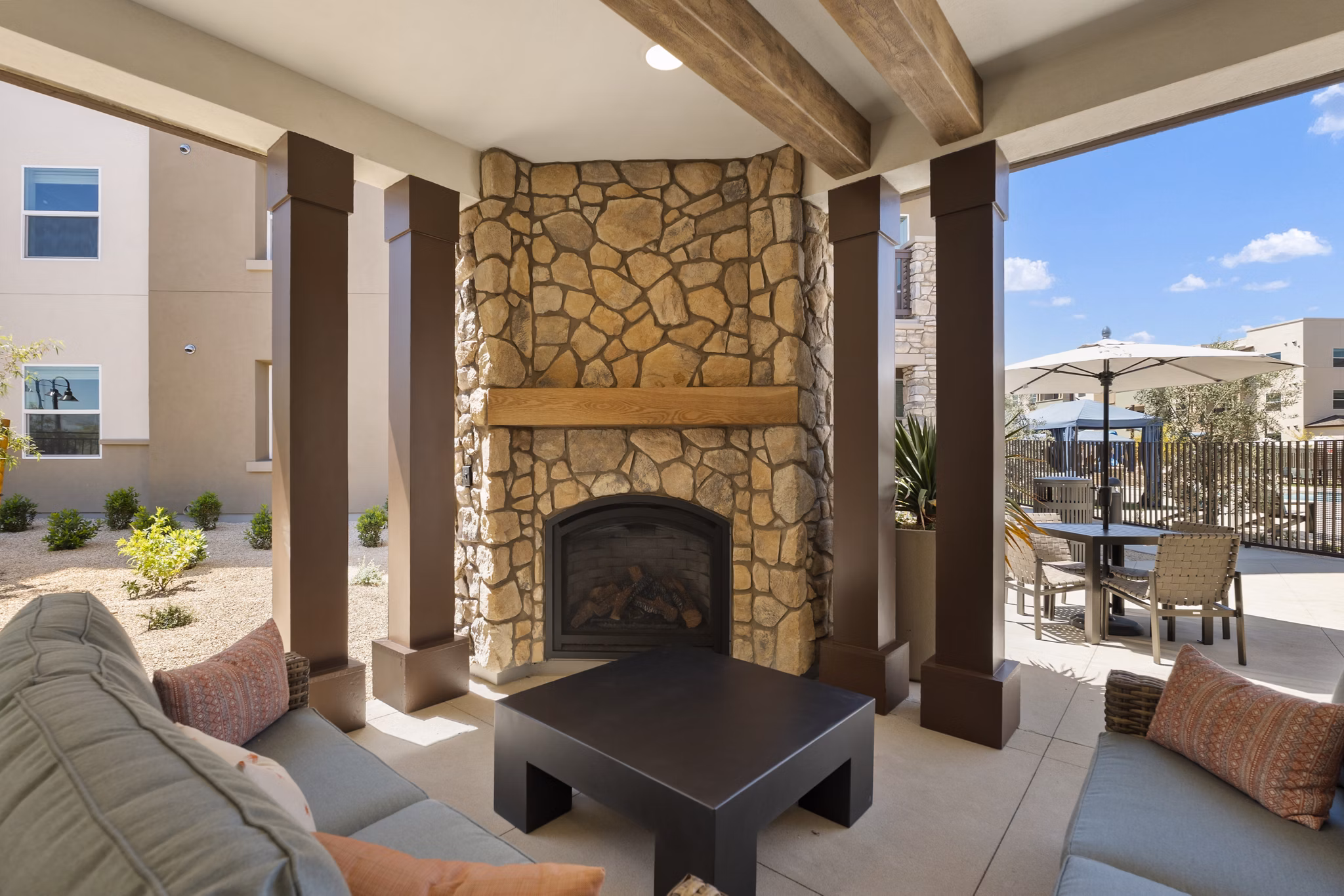 patio at Terra Vista at Tejon Ranch Apartments