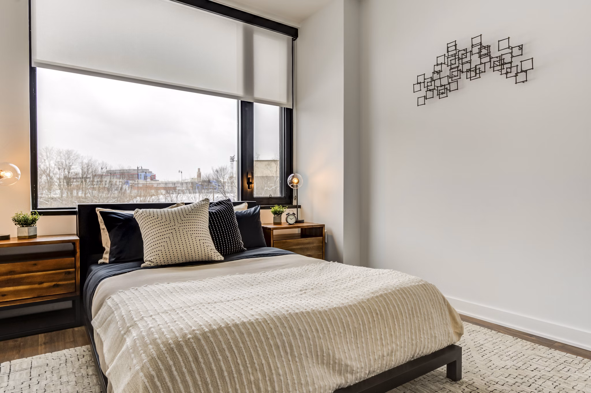 Bedroom at Ledger Union Market Apartments