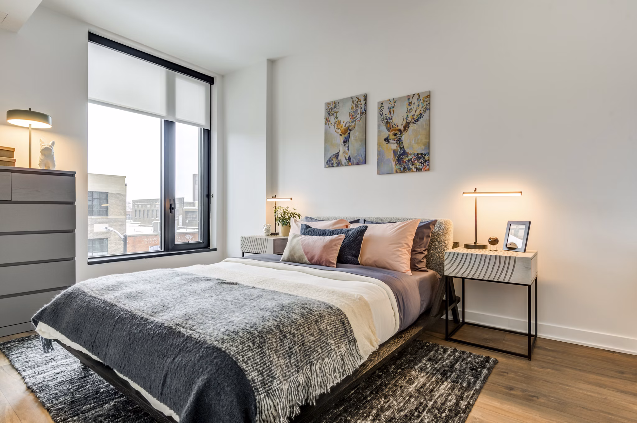 Bedroom at Ledger Union Market Apartments