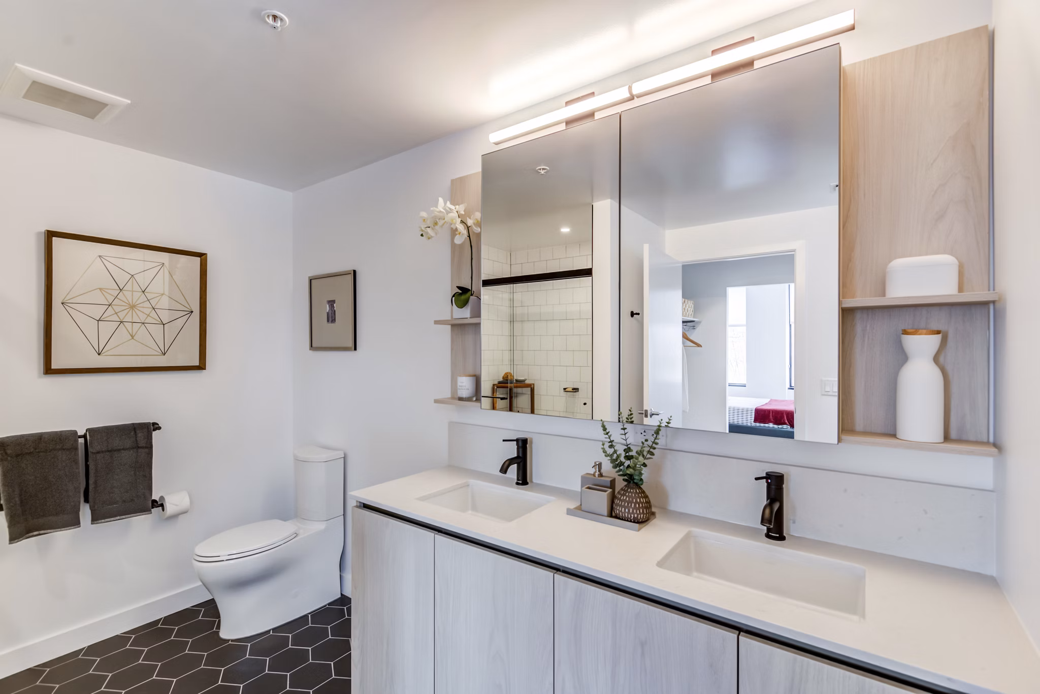 Bathroom at Ledger Union Market Apartments
