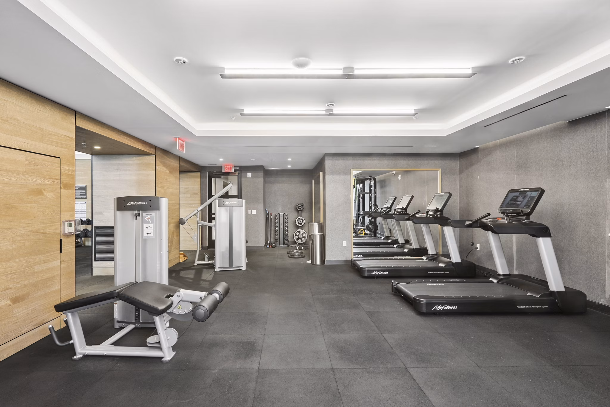 Fitness Center at Ledger Union Market Apartments