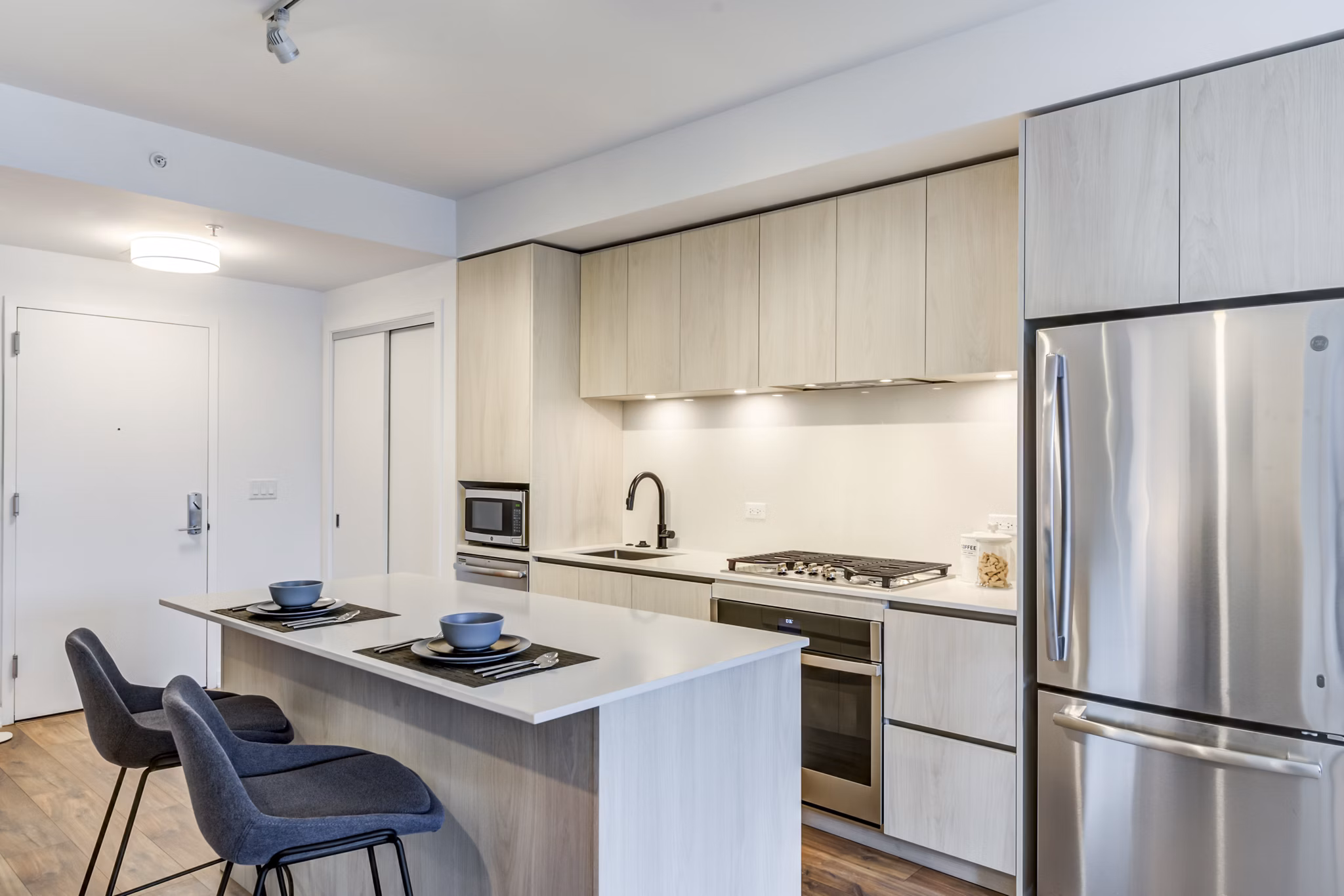 Kitchen at Ledger Union Market Apartments